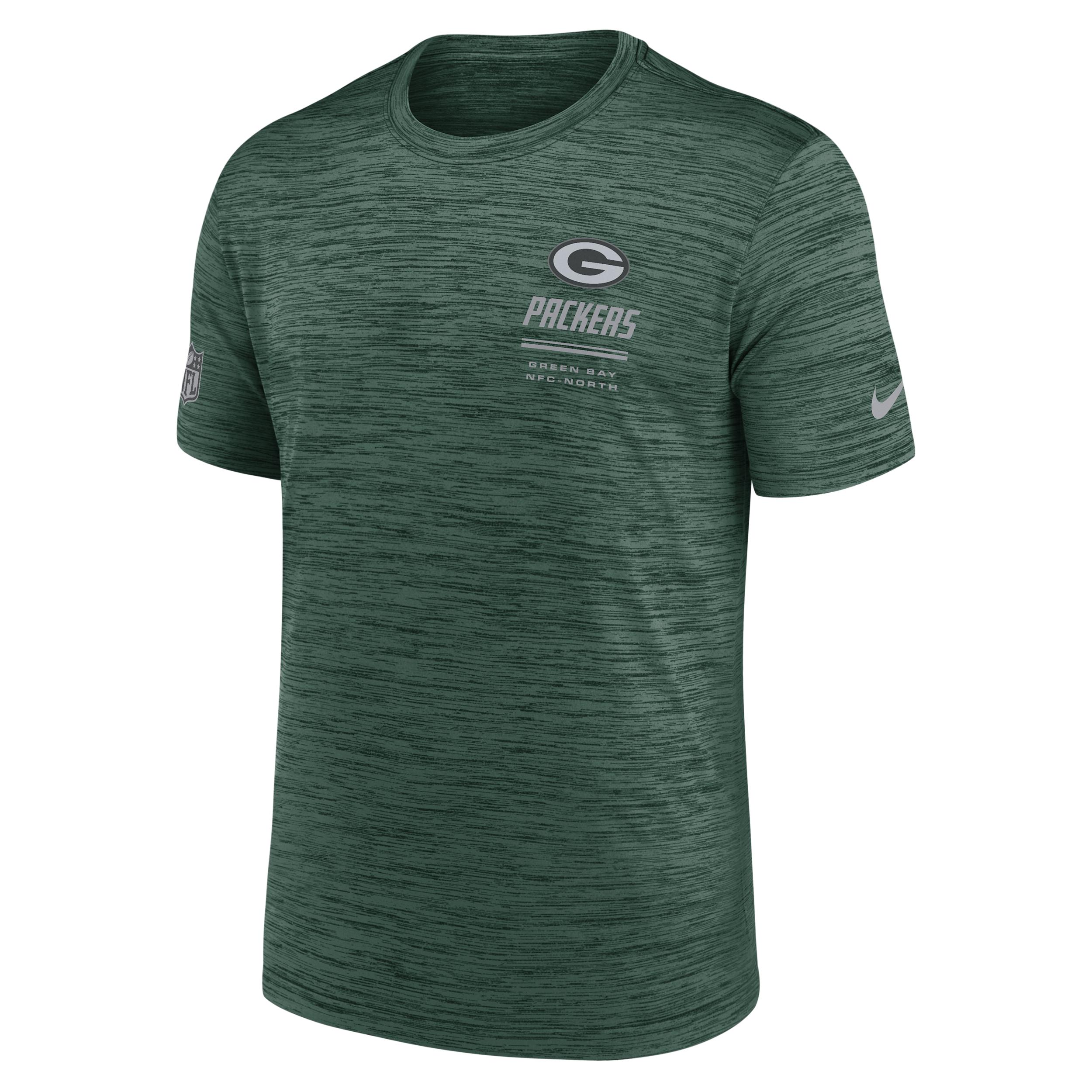 Green Bay Packers Sideline Team Issue Velocity Nike Men's Dri-FIT NFL T-Shirt by NIKE