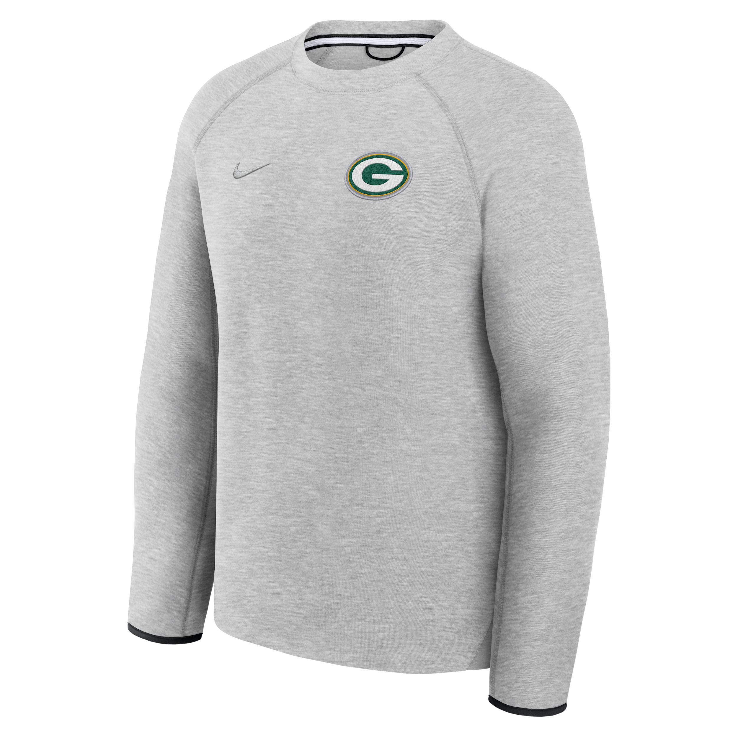 Green Bay Packers Tech Fleece Nike Men's NFL Pullover Crew by NIKE