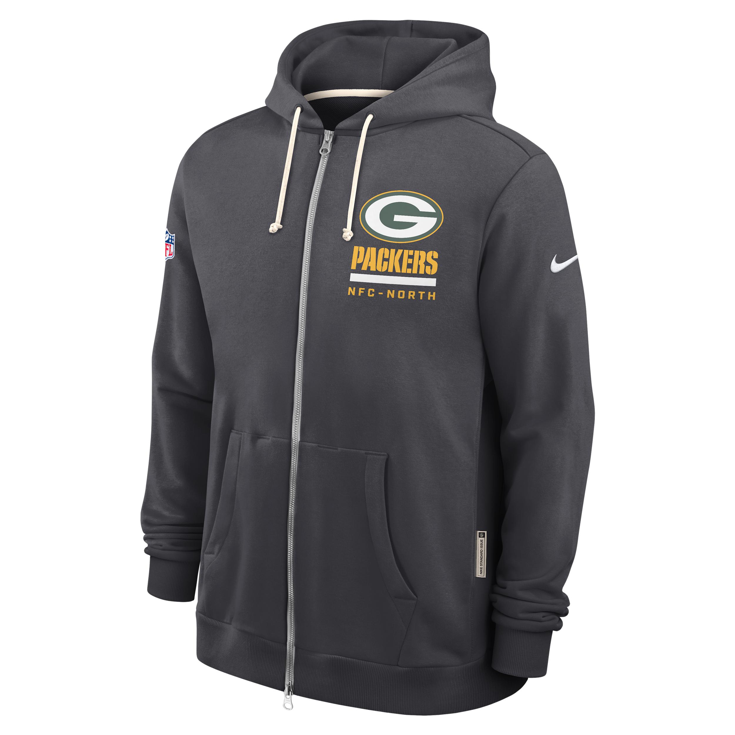 Green Bay Packers Utility Player Sideline Nike Men's Dri-FIT NFL Full-Zip Hoodie by NIKE