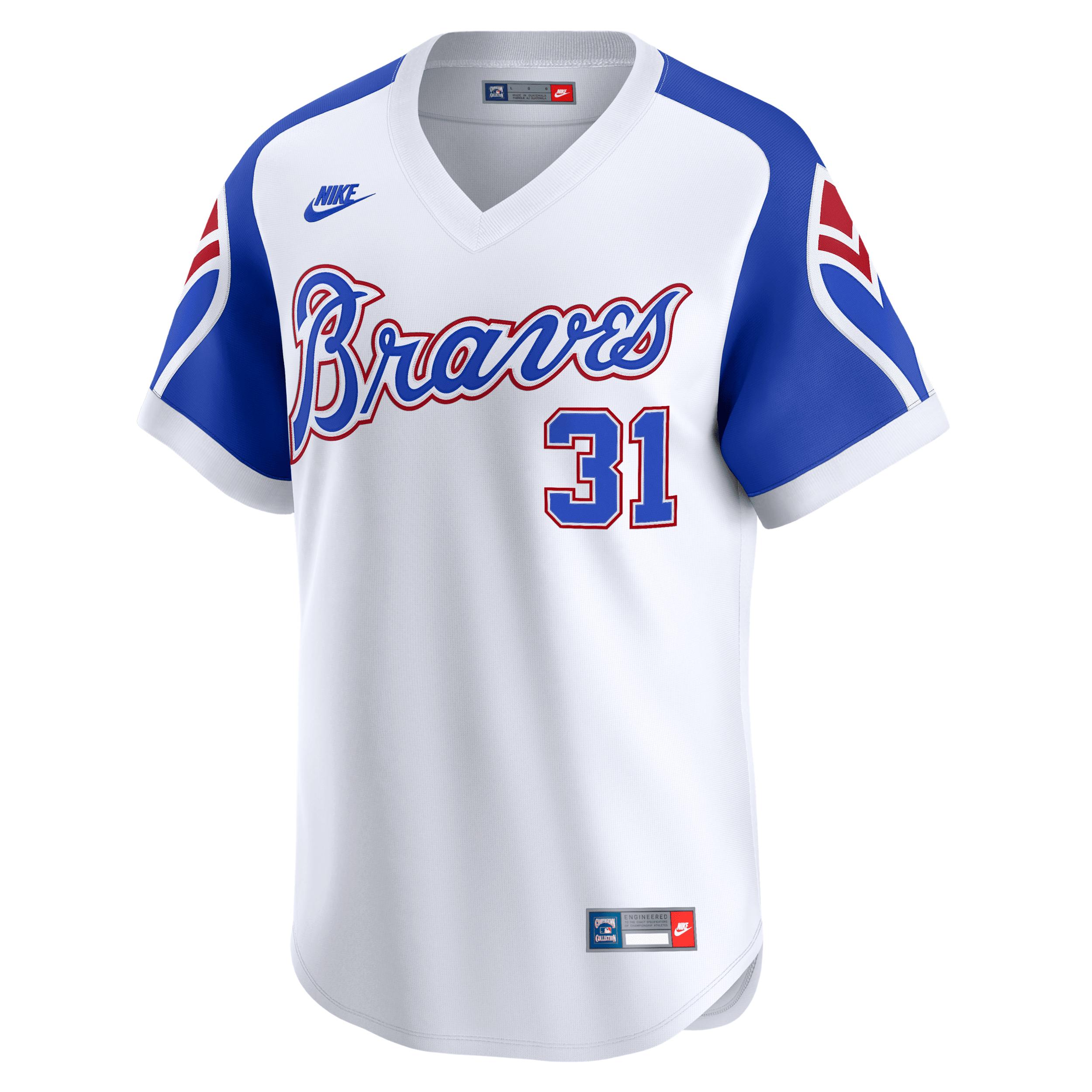 Greg Maddux Atlanta Braves Cooperstown Nike Men's Dri-FIT ADV MLB Limited Jersey by NIKE