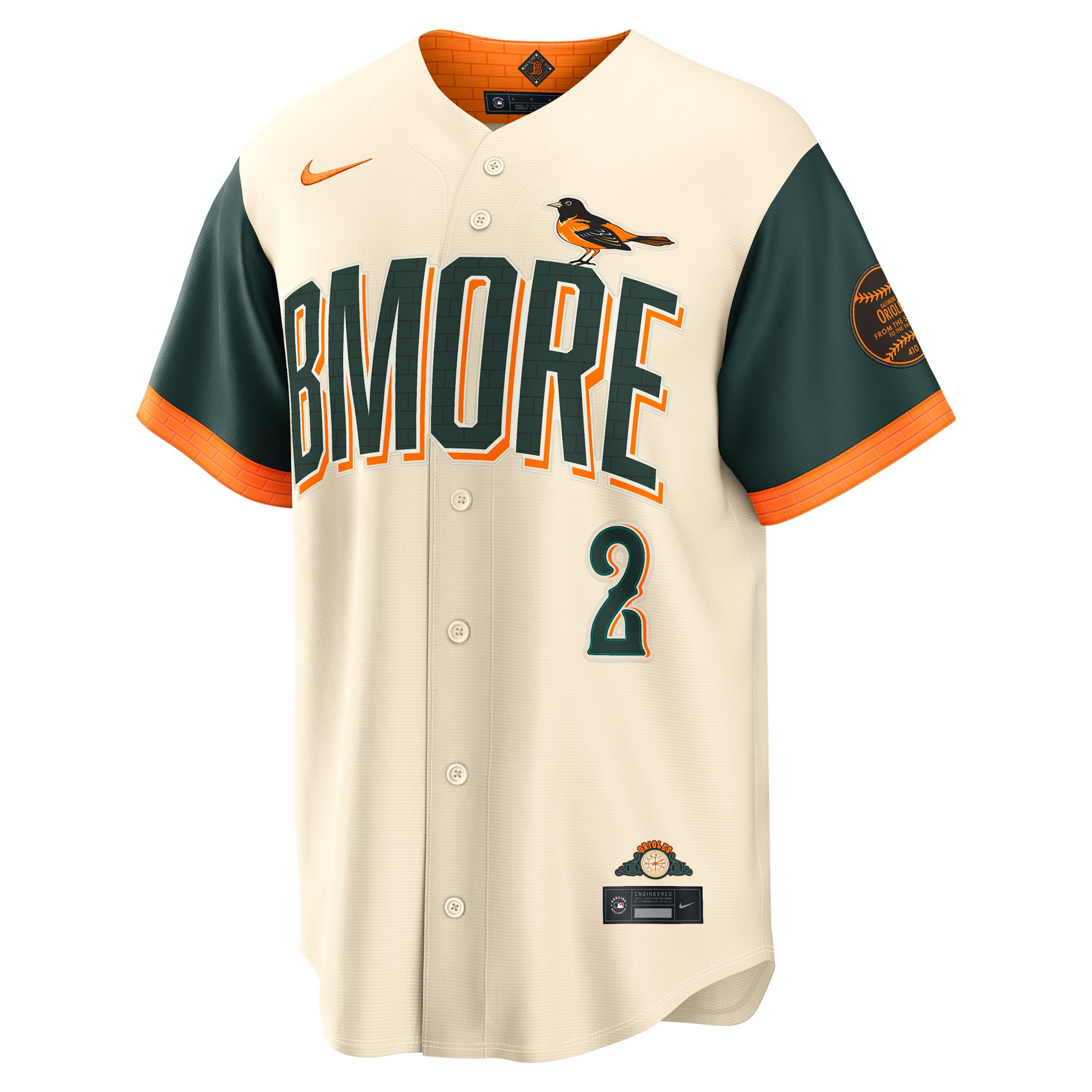 Gunnar Henderson Baltimore Orioles City Connect Nike Men's MLB Stadium Jersey by NIKE