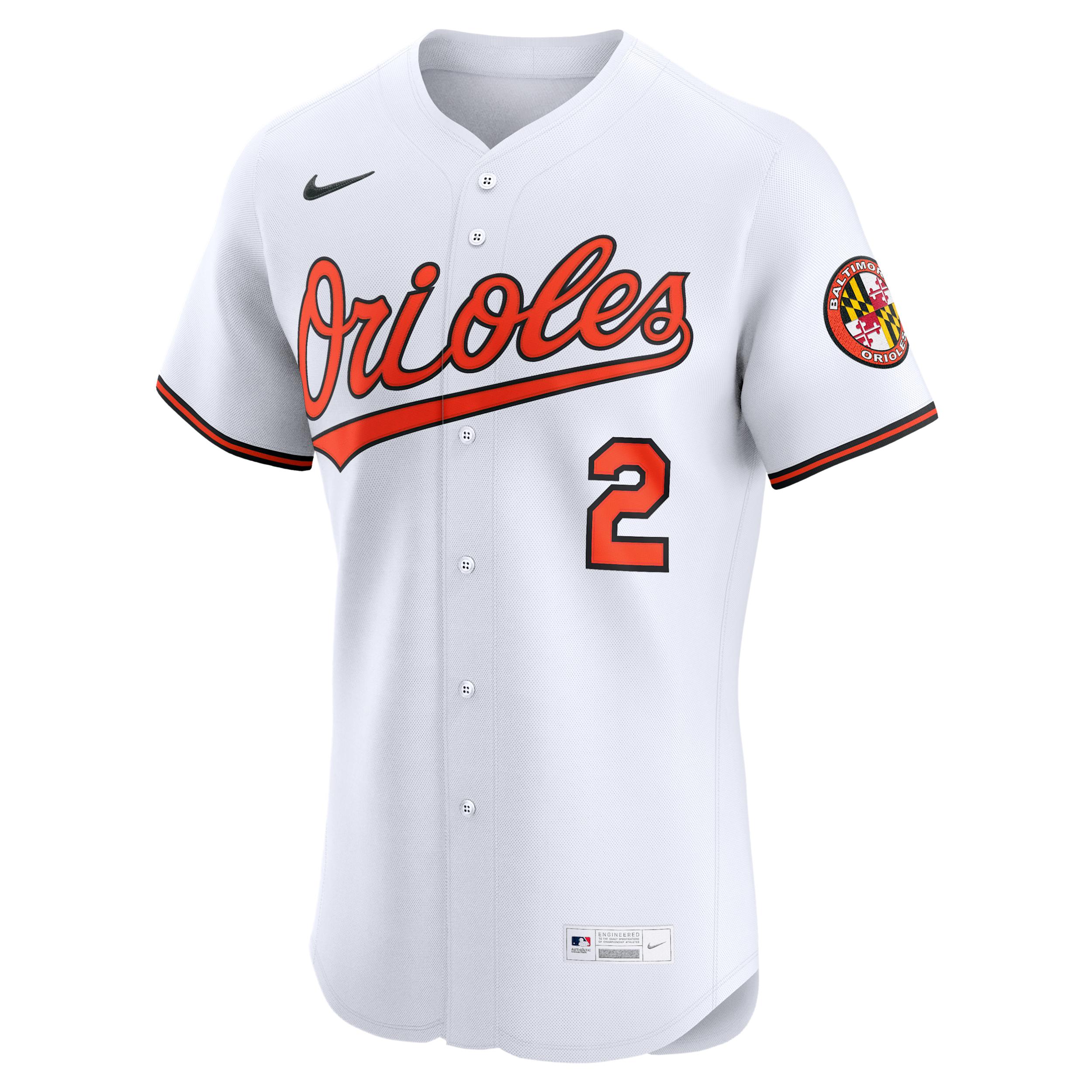 Gunnar Henderson Baltimore Orioles Nike Men's Dri-FIT ADV MLB Elite Jersey by NIKE