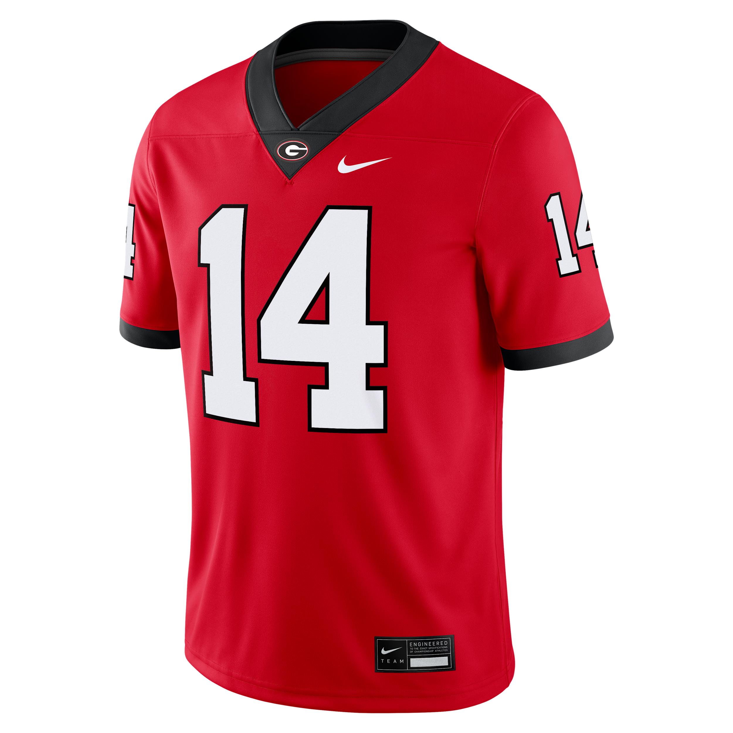 Gunner Stockton Georgia Menâs Nike Men's Dri-FIT College NIL Game Jersey by NIKE