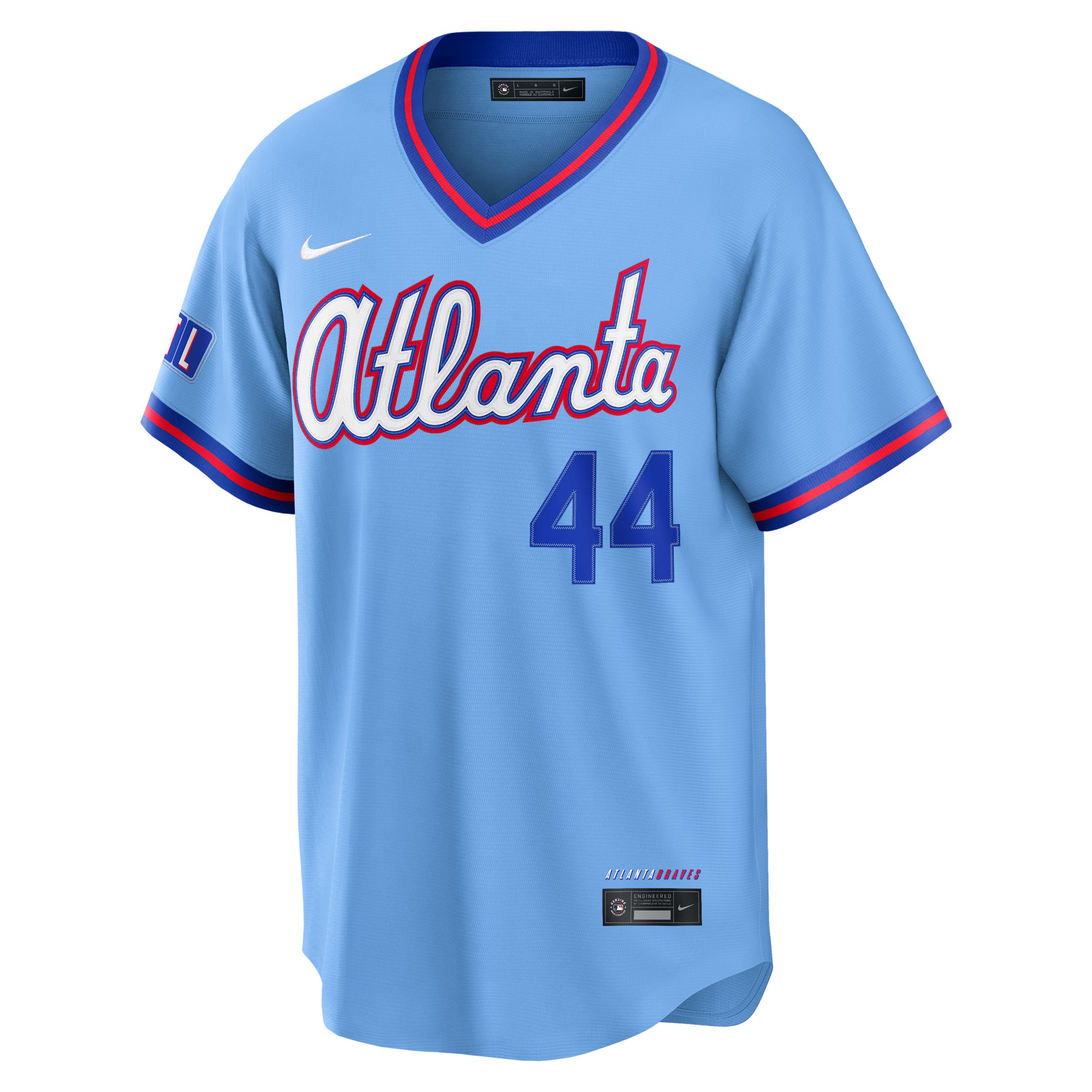Hank Aaron Atlanta Braves City Connect Nike Men's MLB Stadium Jersey by NIKE