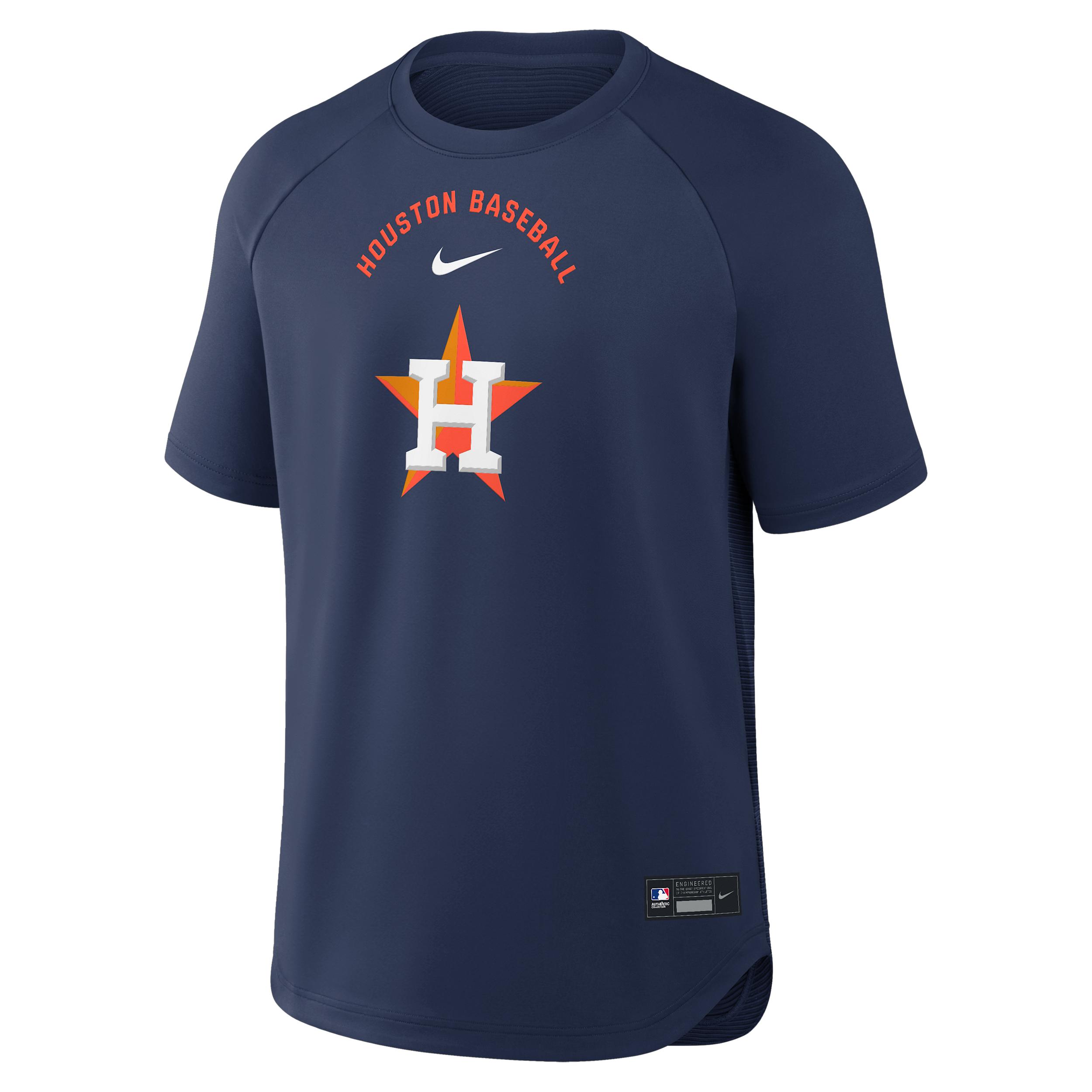 Houston Astros Authentic Collection Batting Practice Pregame Nike Men's Dri-FIT MLB Top by NIKE