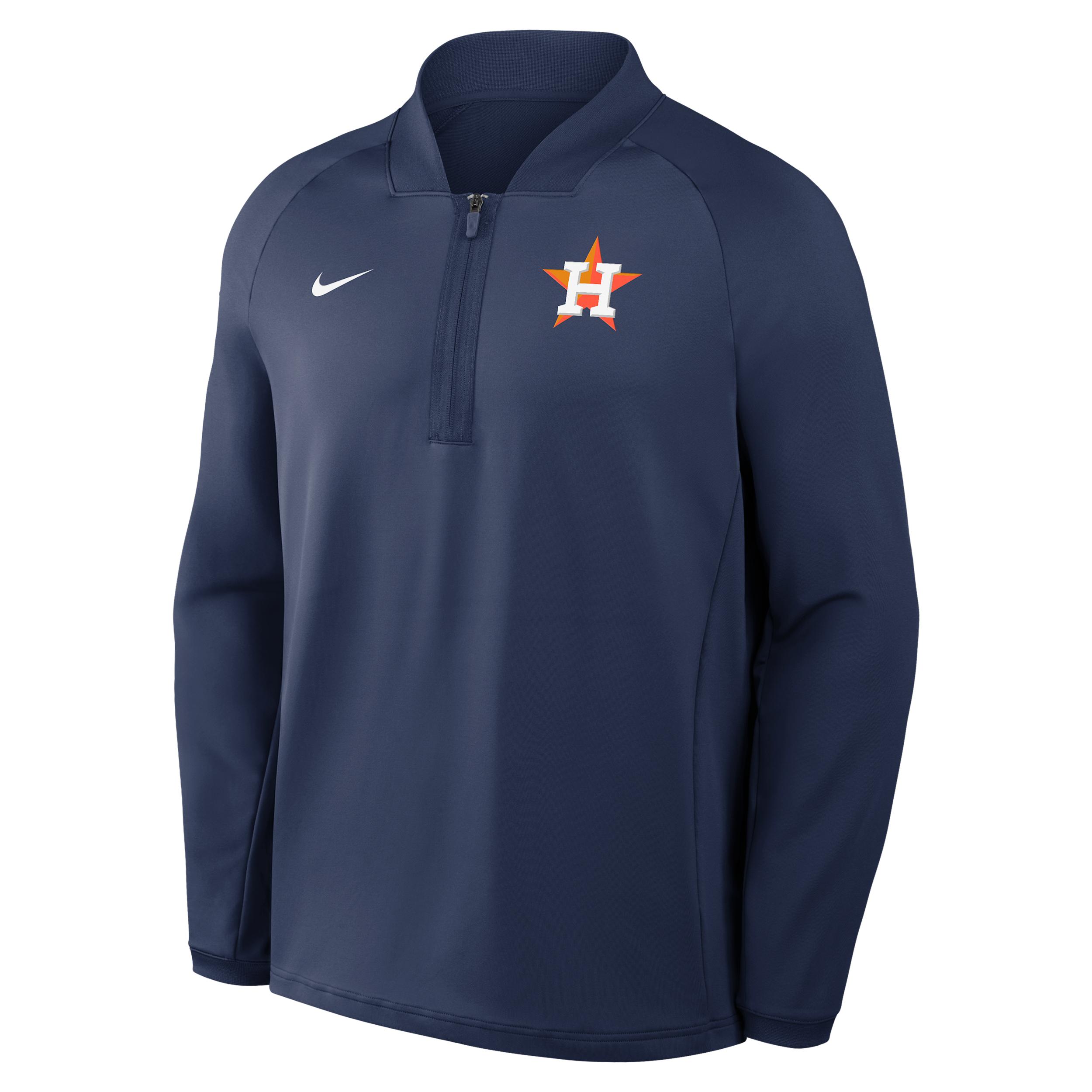 Houston Astros Authentic Collection Nike Men's Dri-FIT MLB 1/2-Zip Long-Sleeve Top by NIKE