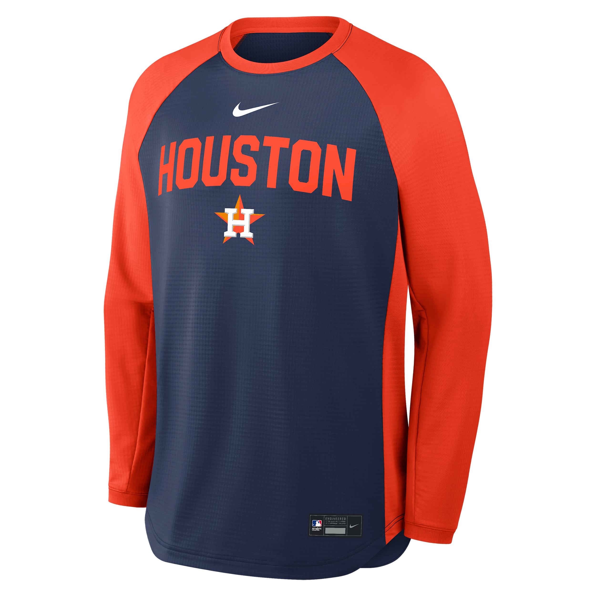 Houston Astros Authentic Collection Nike Men's Dri-FIT Pullover Crew by NIKE