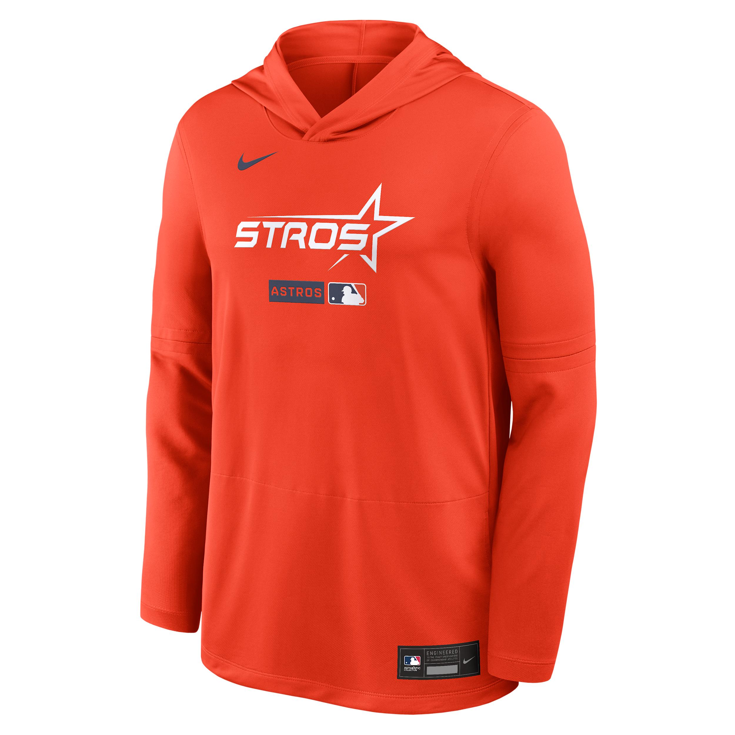 Houston Astros City Connect Nike Men's Dri-FIT MLB Long-Sleeve Hooded Top by NIKE