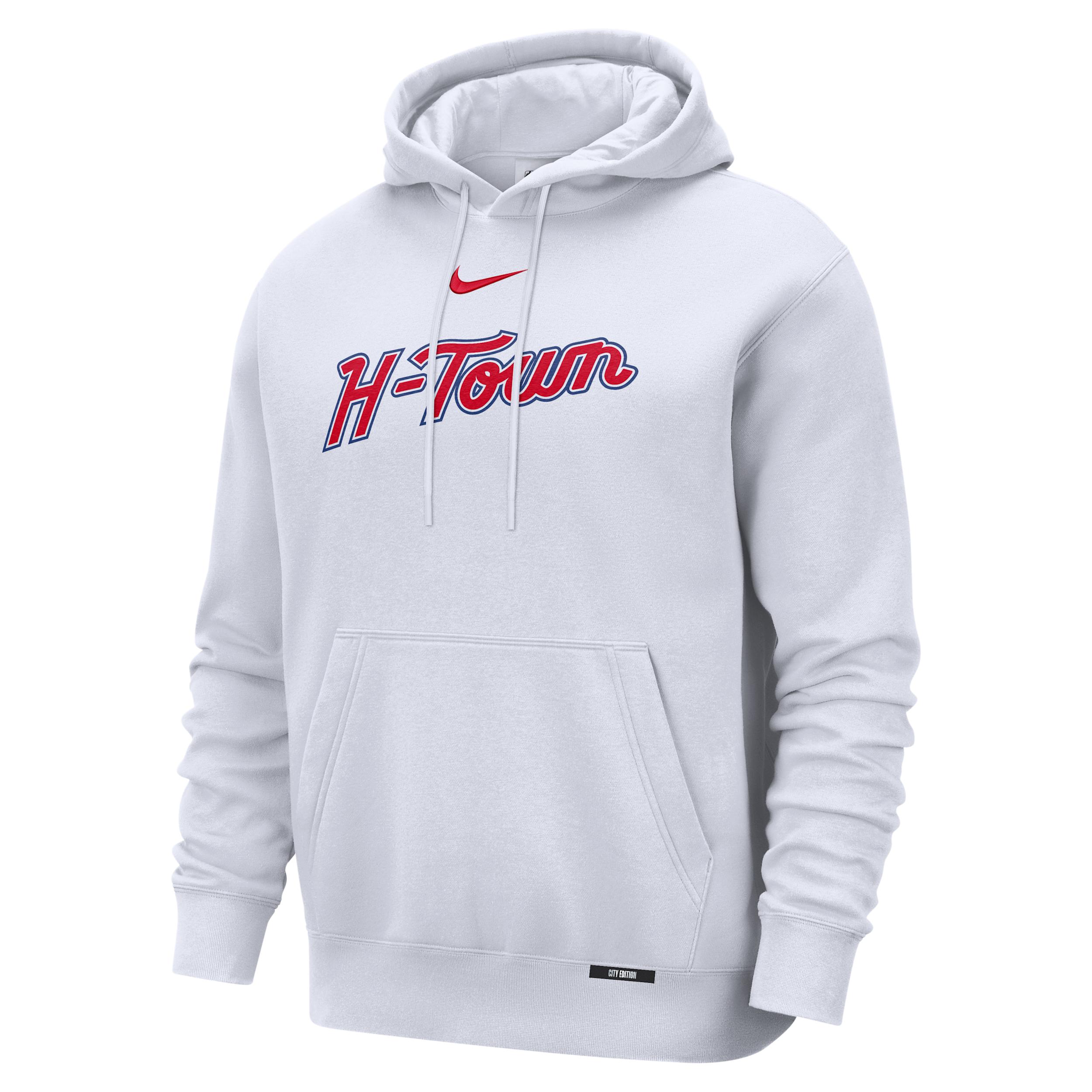 Houston Rockets City Edition Nike Men's Basketball Club Pull-Over Hoodie by NIKE