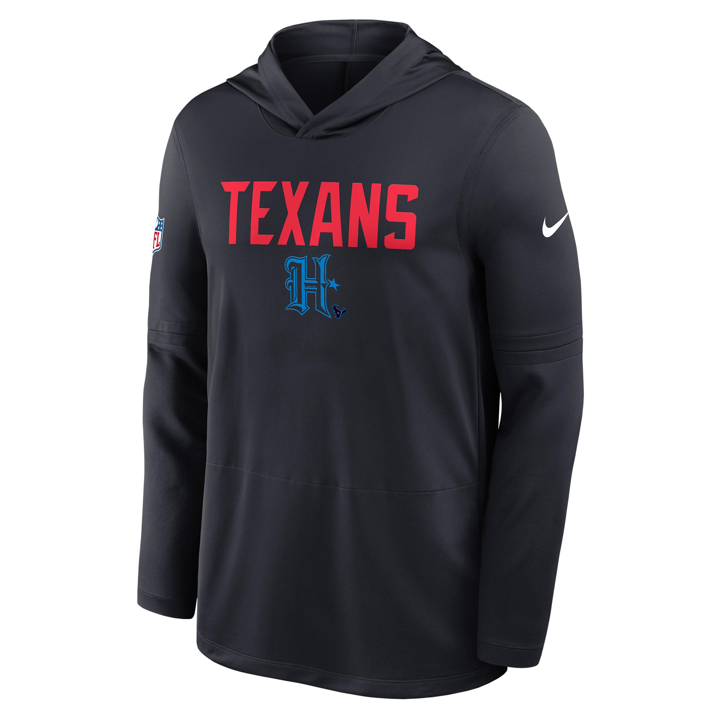 Houston Texans Pass Accuracy Nike Men's Dri-FIT NFL Long-Sleeve Hooded Top by NIKE