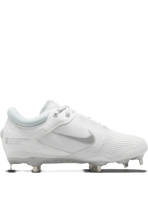 Hyperdiamond 4 Elite "White Pure Platinum" cleats by NIKE