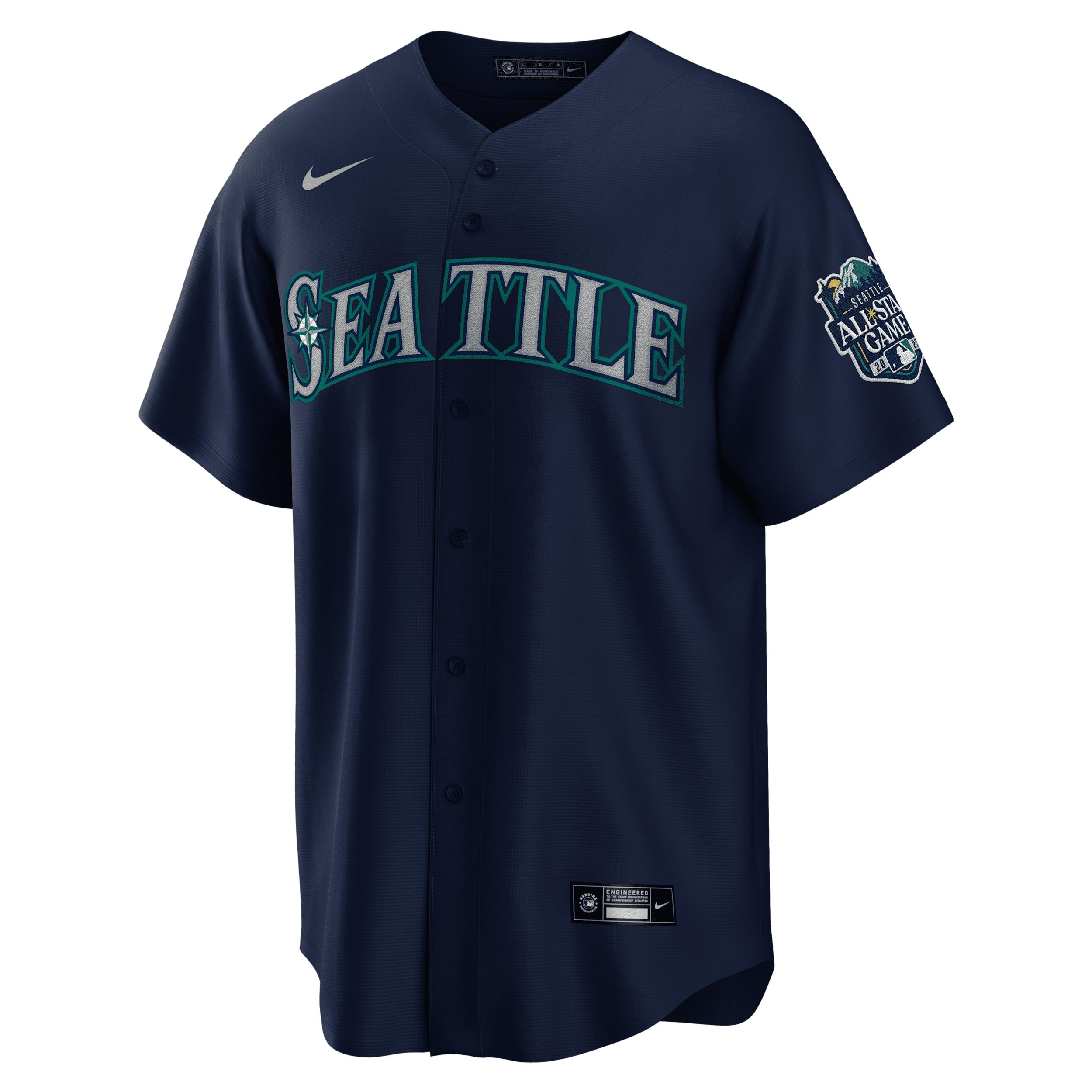 Ichiro Suzuki Seattle Mariners Cooperstown Nike Men's MLB Replica Jersey by NIKE