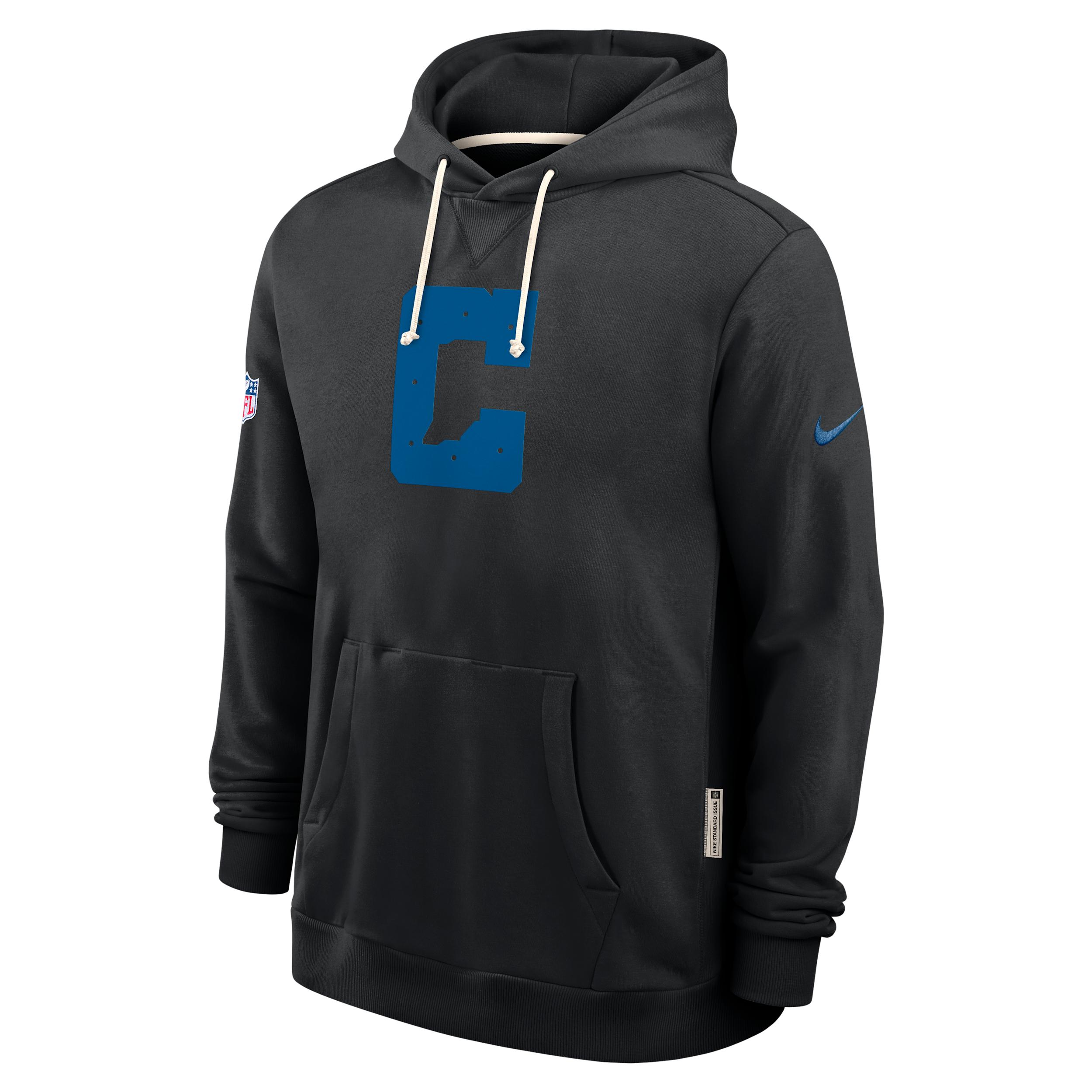Indianapolis Colts Alt 2 Tight Coverage Sideline Nike Men's Dri-FIT NFL Pullover Hoodie by NIKE