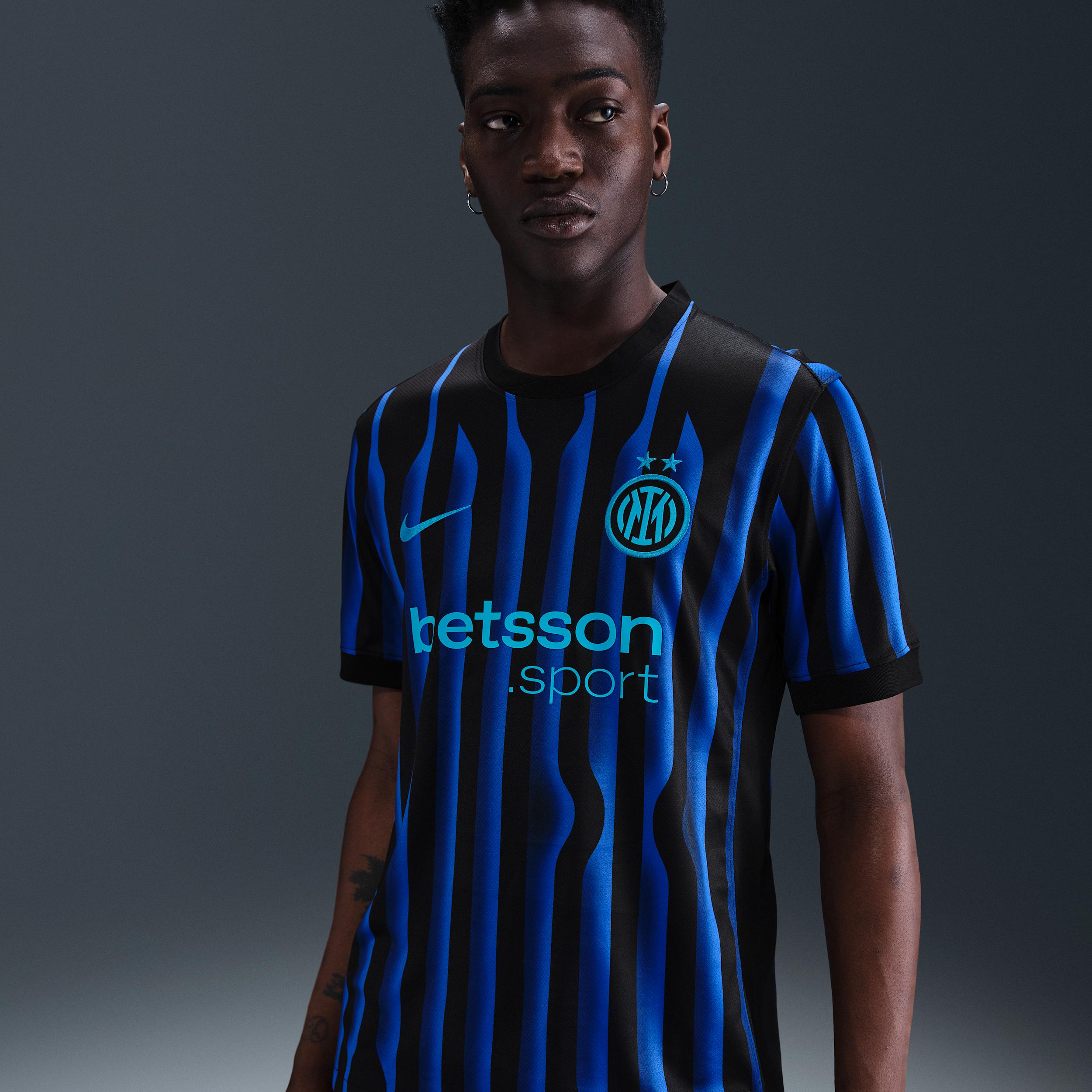 Inter Milan 2025/26 Stadium Home Nike Men's Dri-FIT Soccer Replica Jersey by NIKE