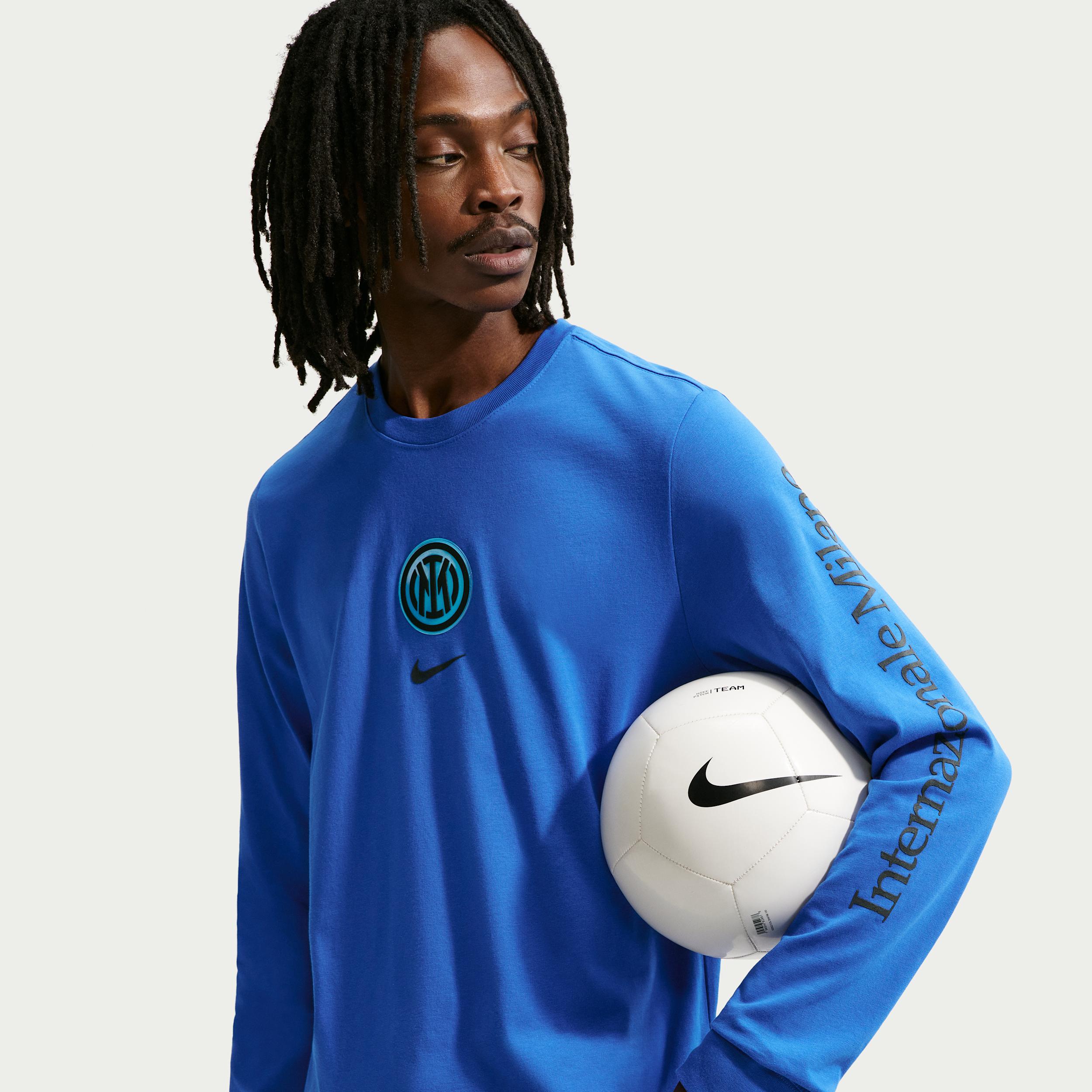 Inter Milan Nike Men's Soccer Long-Sleeve T-Shirt by NIKE