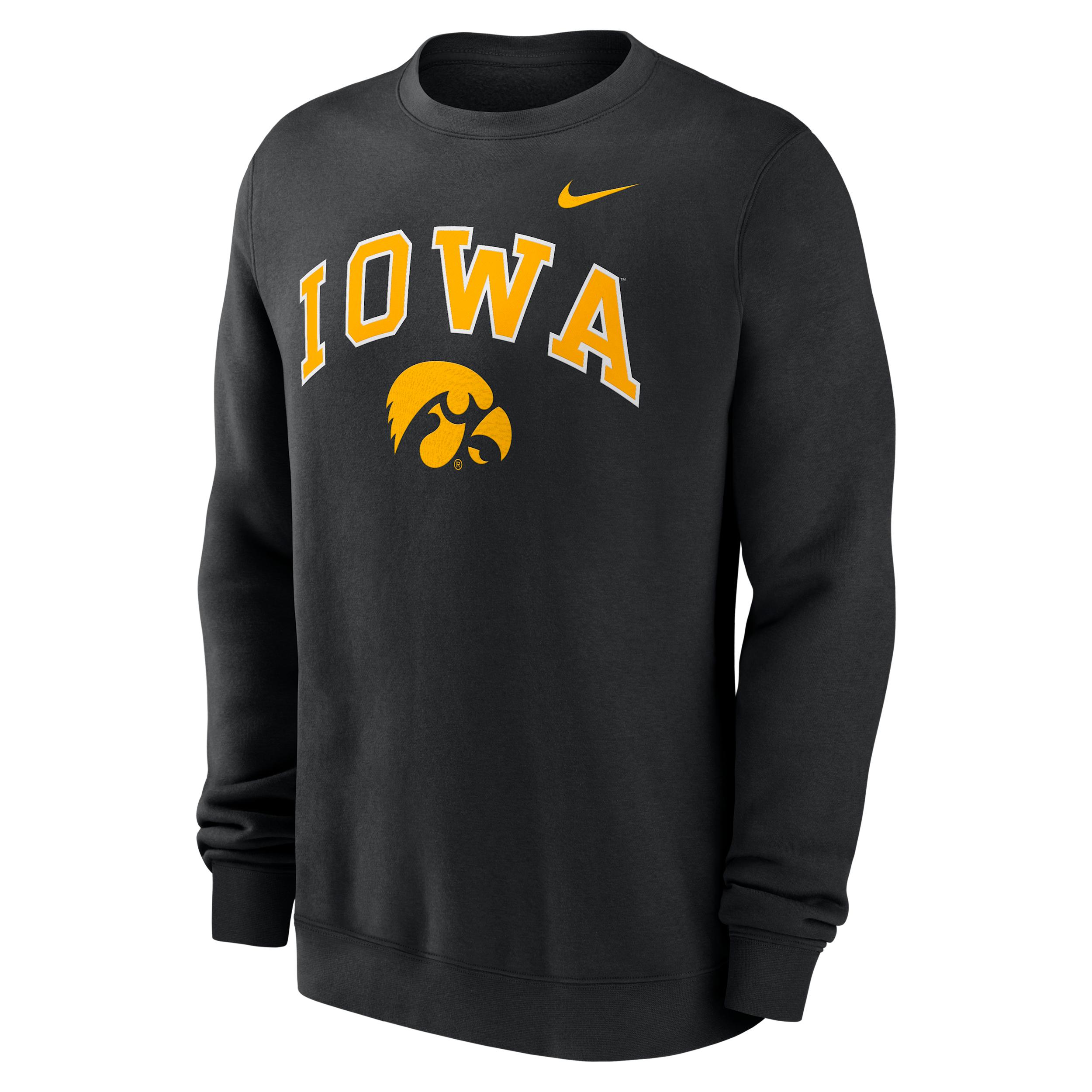 Iowa Arch Nike Men's College Pullover Crew by NIKE