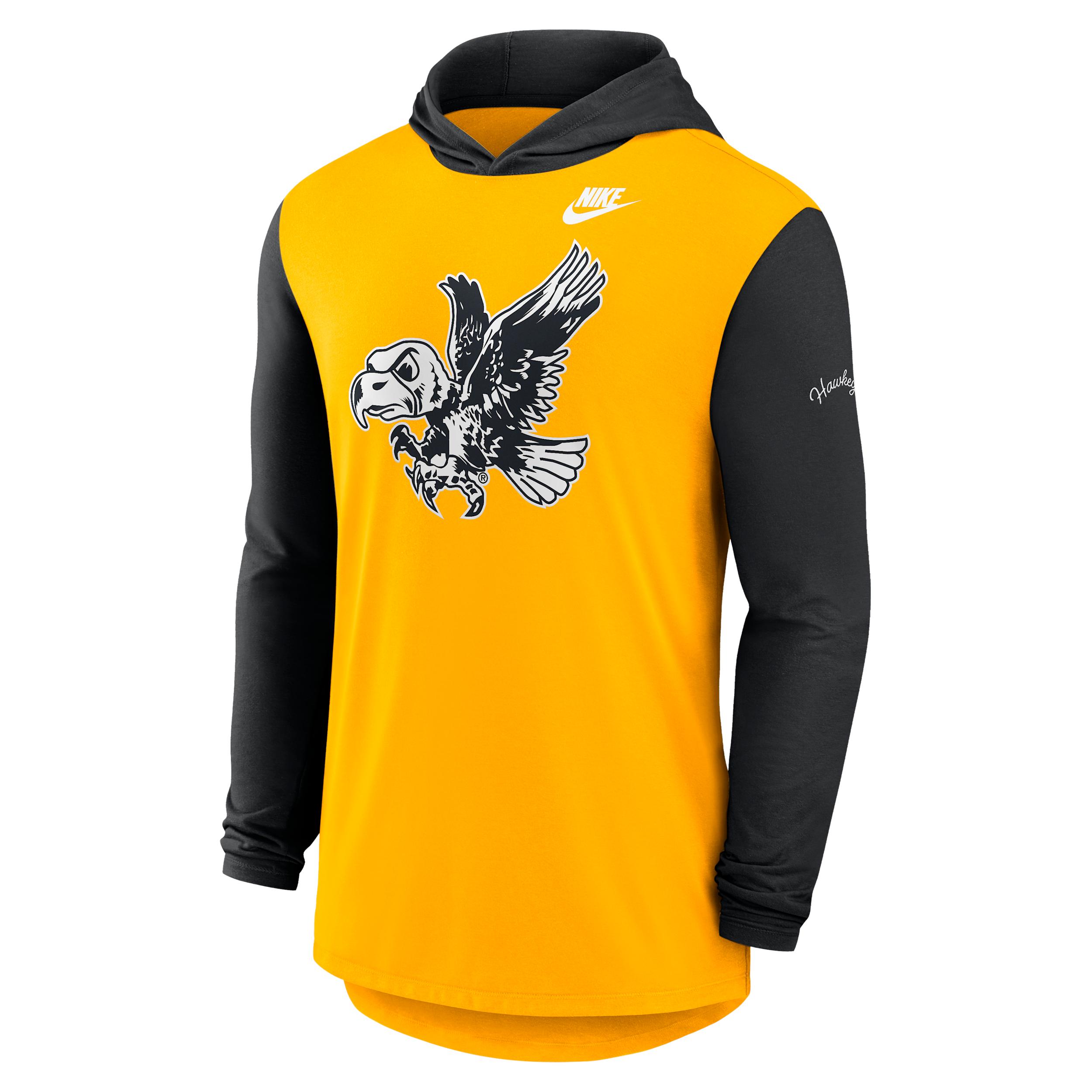 Iowa Campus Legacy Nike Men's Dri-FIT College Long-Sleeve Hooded T-Shirt by NIKE