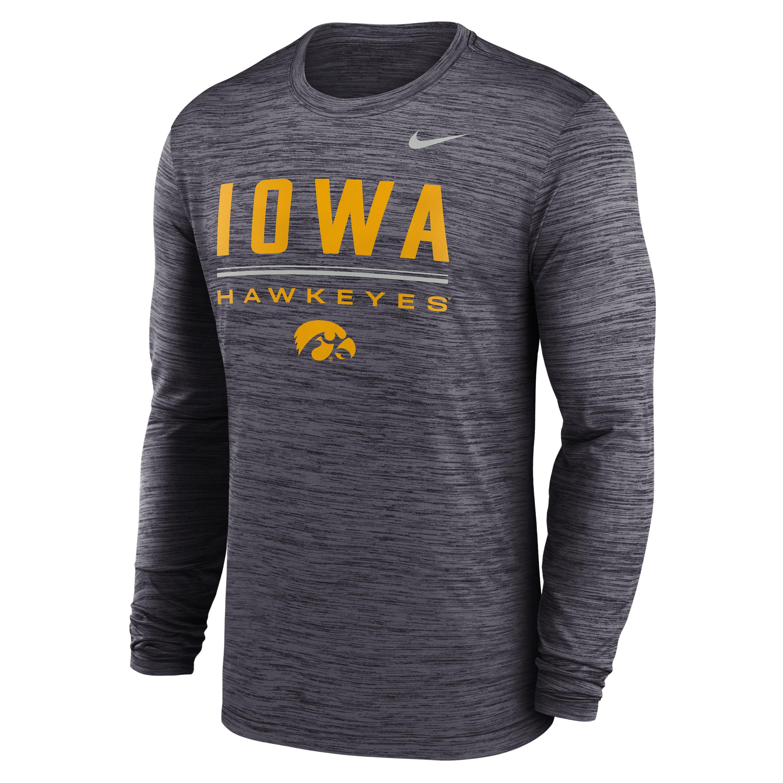 Iowa Sideline Velocity Nike Men's Dri-FIT College T-Shirt by NIKE
