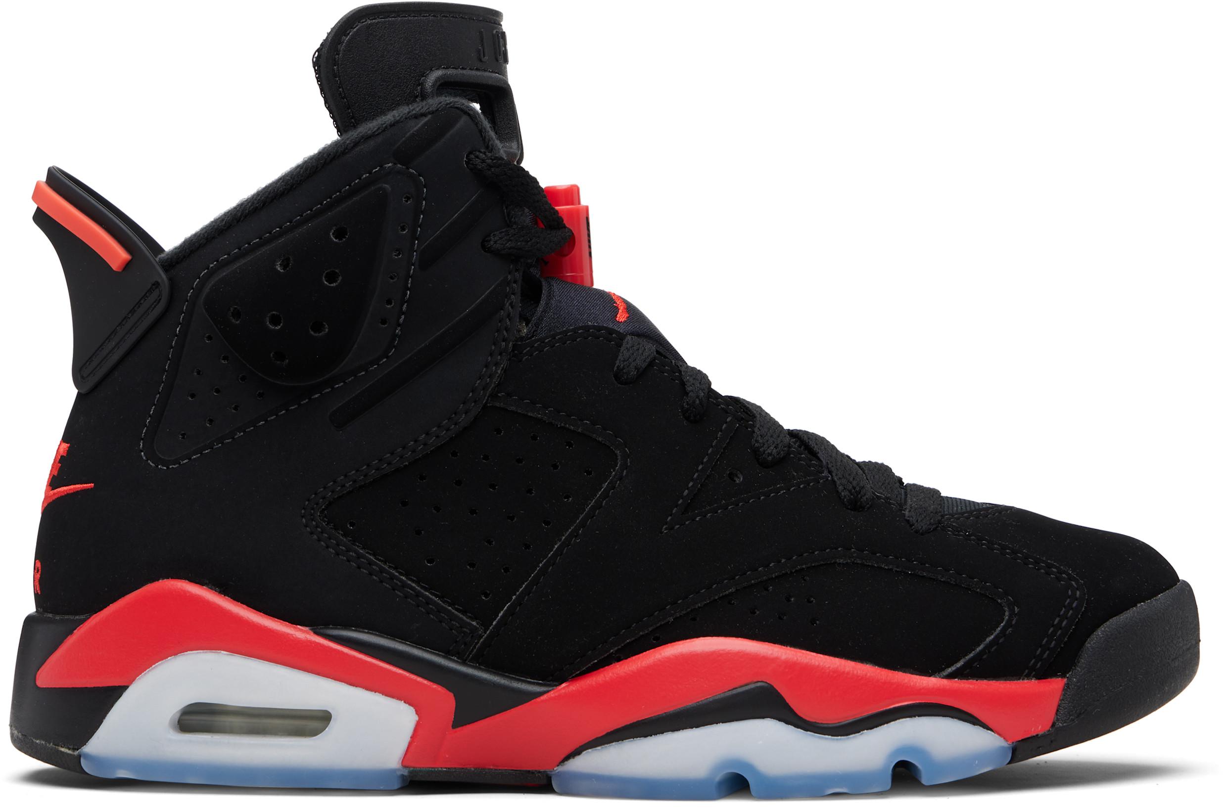 Black Air Jordan 6 Retro Sneakers by NIKE JORDAN