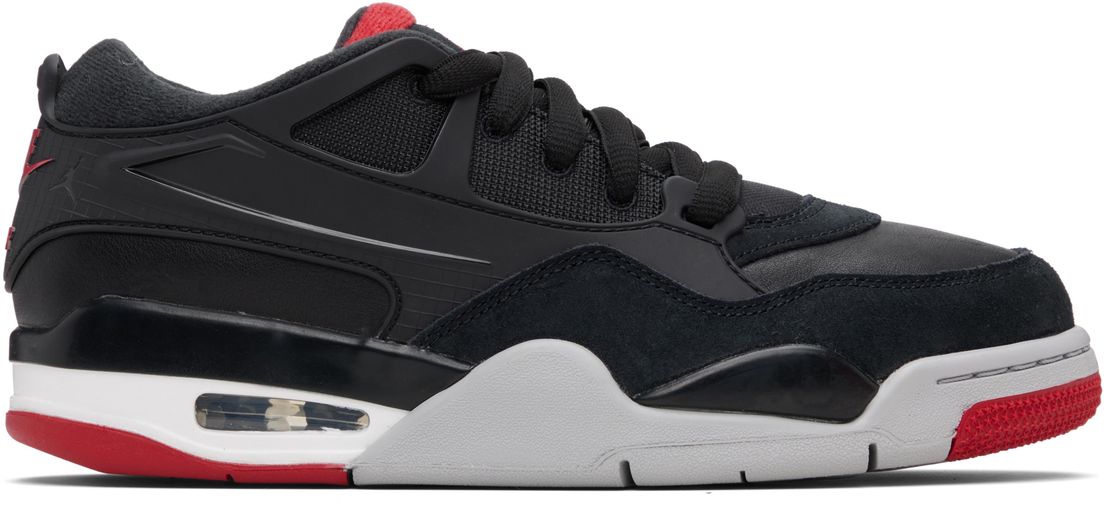 Black & Red Air Jordan 4 RM Sneakers by NIKE JORDAN