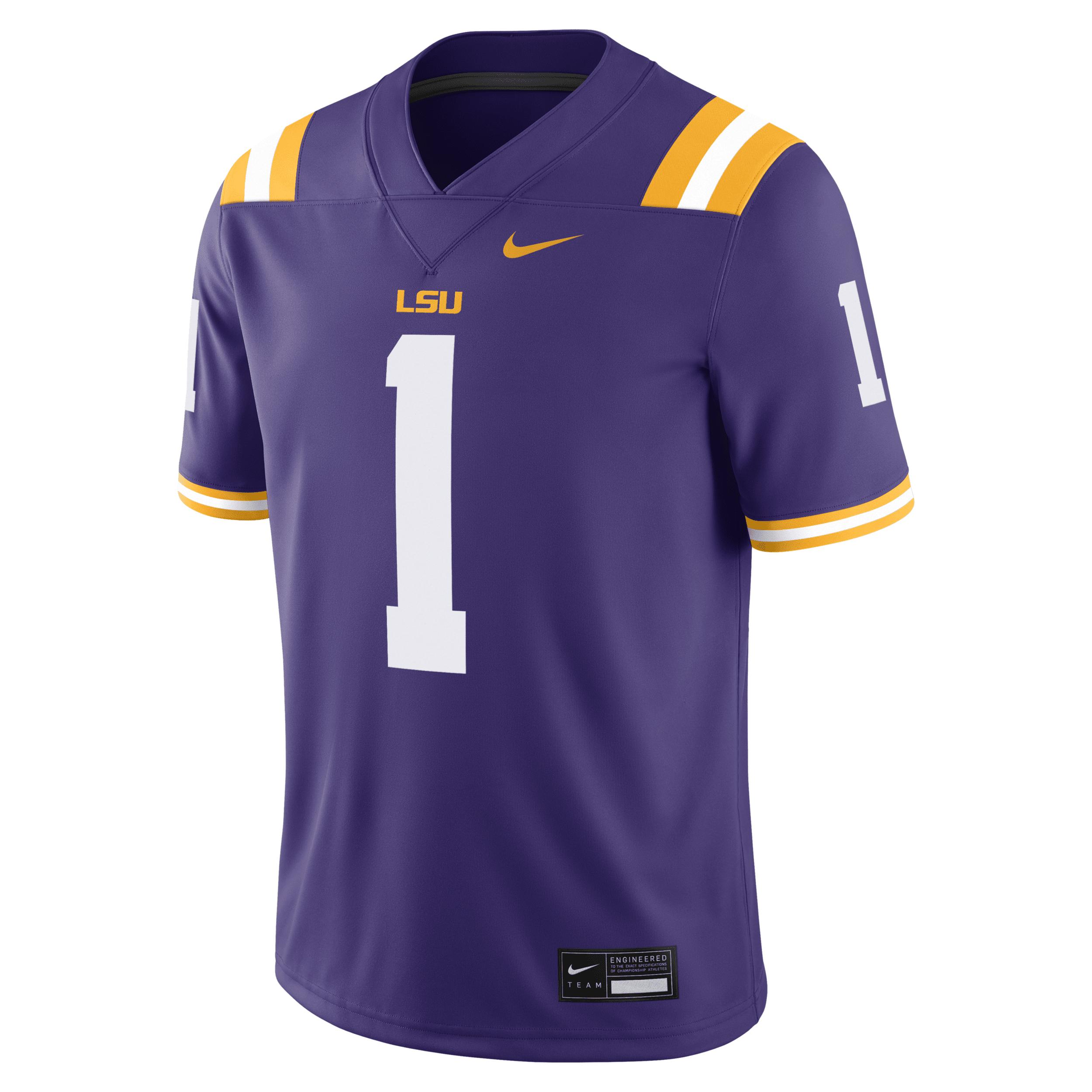 JaâMarr Chase LSU Menâs Nike Men's Dri-FIT College Game Jersey by NIKE