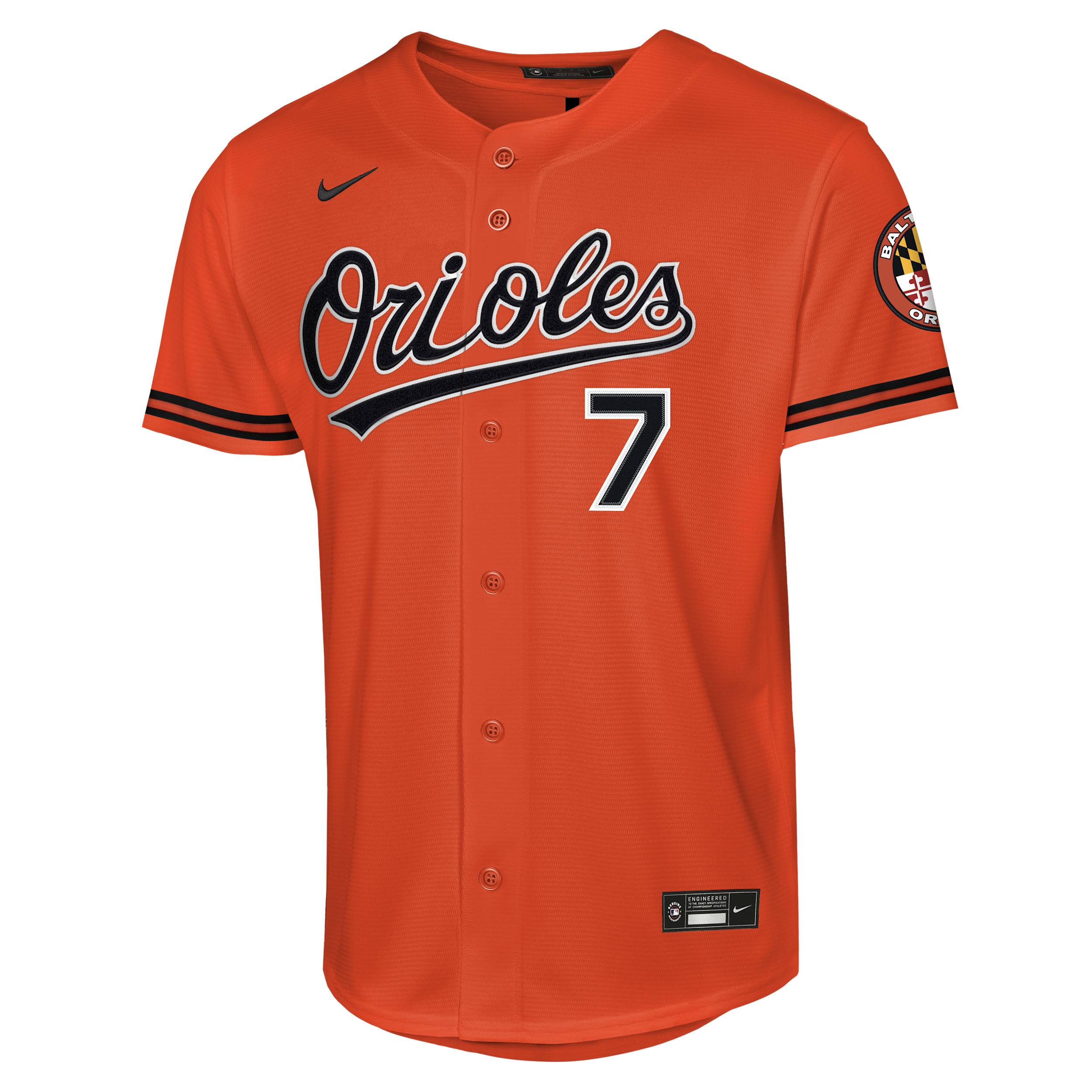 Jackson Holliday Baltimore Orioles Big Kids' Nike MLB Stadium Home Jersey by NIKE