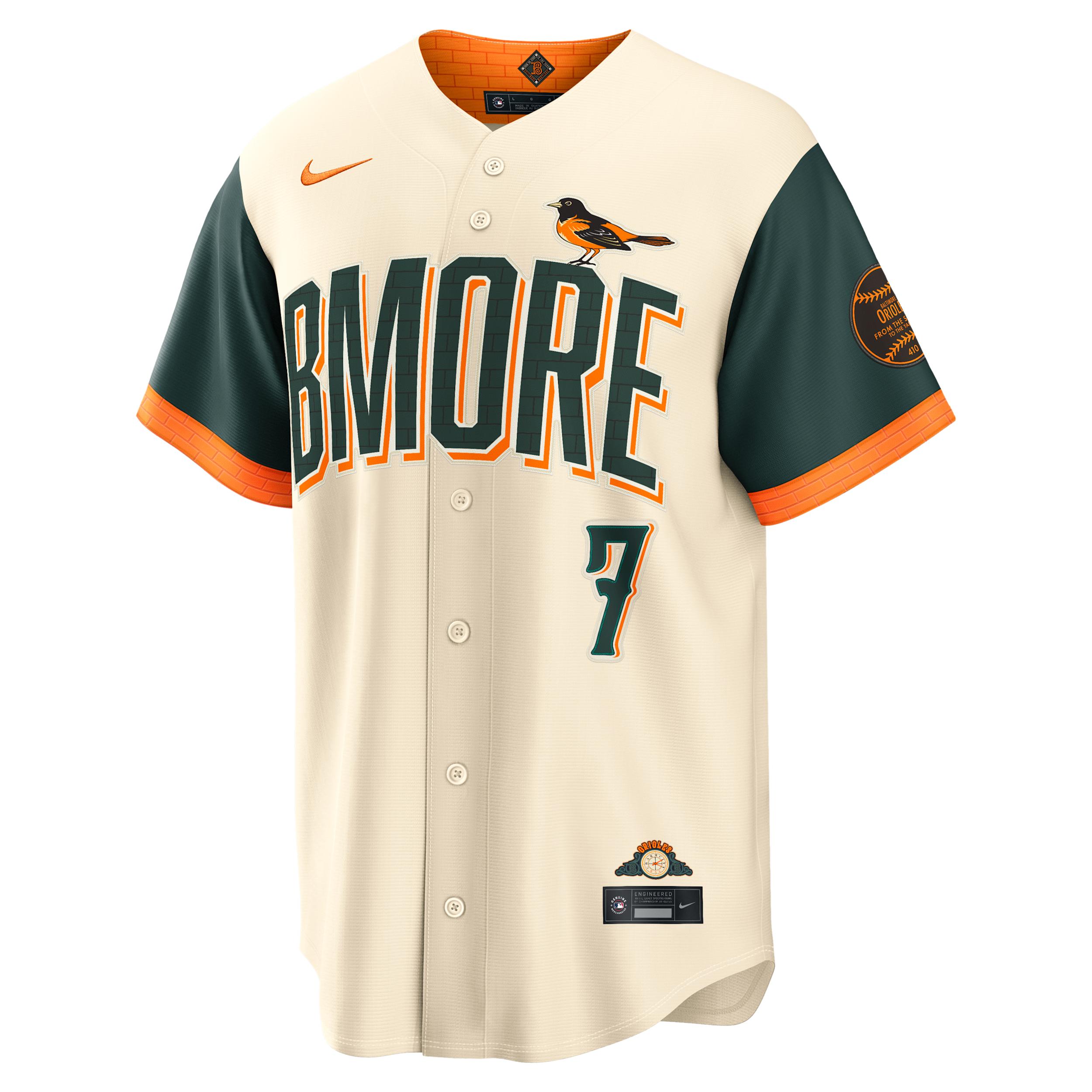 Jackson Holliday Baltimore Orioles City Connect Nike Men's MLB Stadium Jersey by NIKE