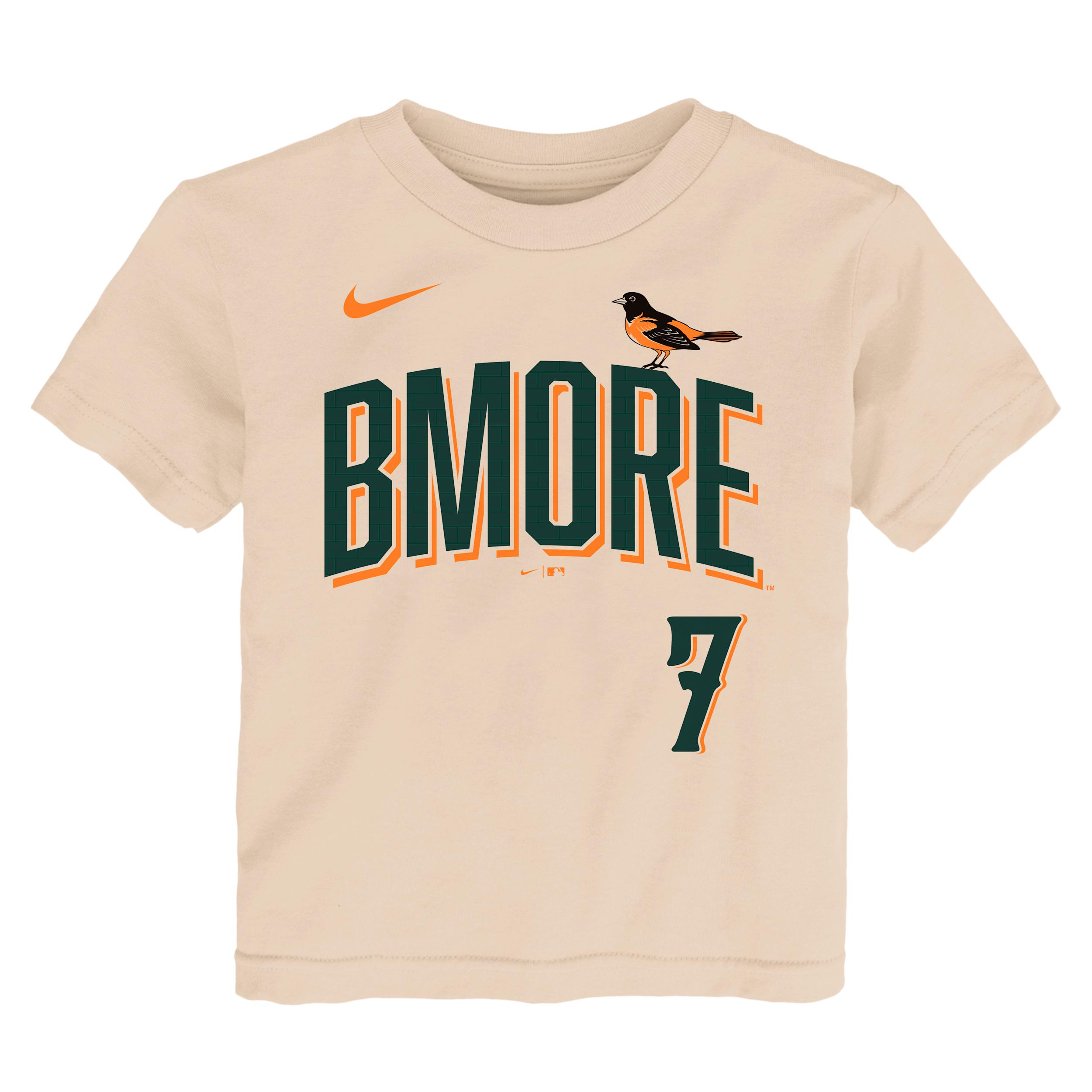 Jackson Holliday Baltimore Orioles City Connect Toddler Nike MLB T-Shirt by NIKE