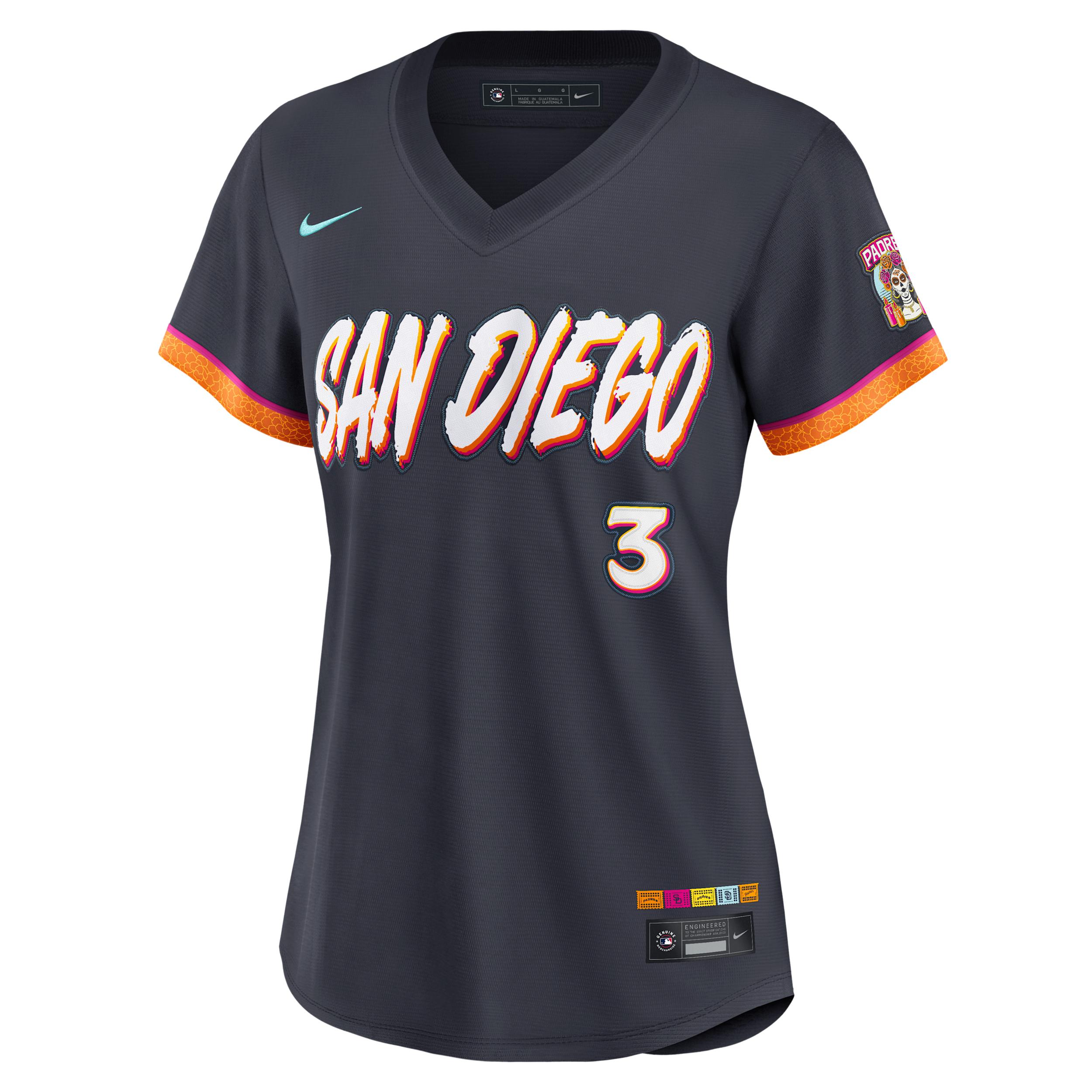 Jackson Merrill San Diego Padres City Connect Nike Women's MLB Stadium Jersey by NIKE