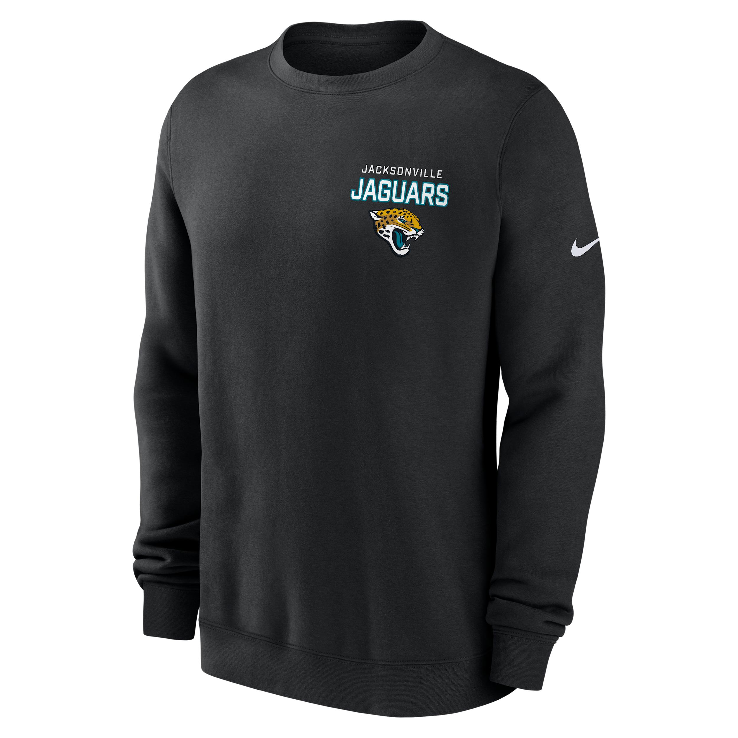 Jacksonville Jaguars Draw Block Club Nike Men's NFL Pullover Crew by NIKE