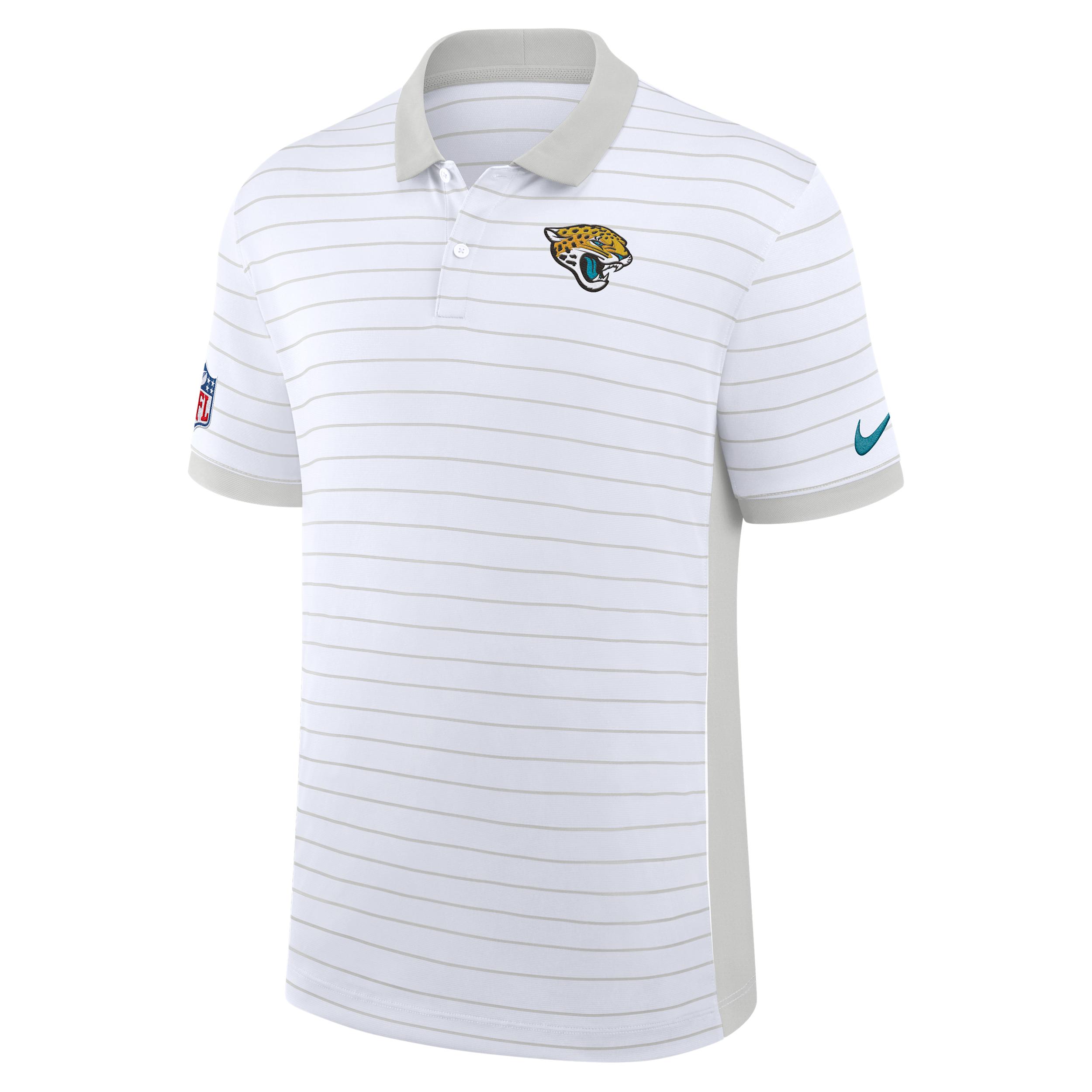 Jacksonville Jaguars Sideline Victory Stripe Nike Men's Dri-FIT NFL Polo by NIKE