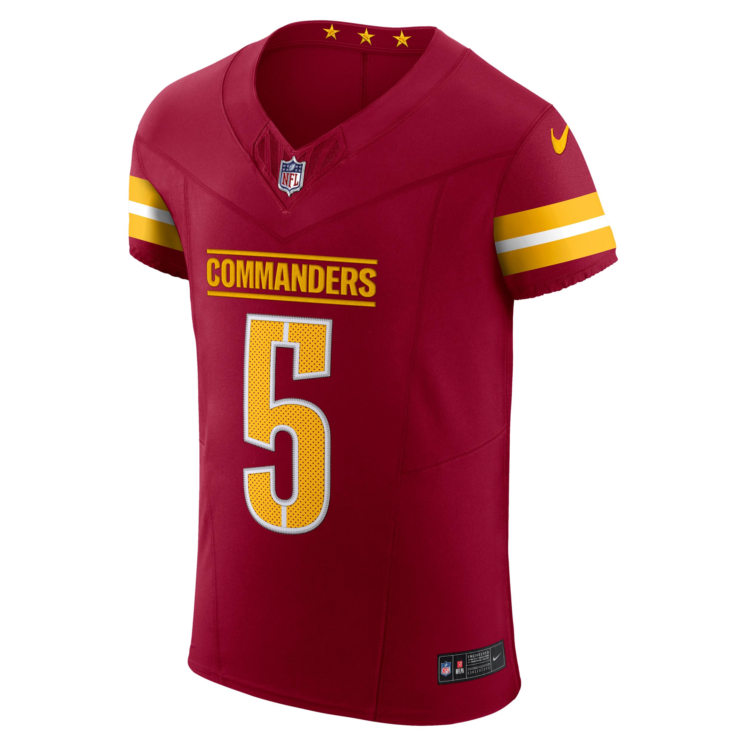 Jayden Daniels Washington Commanders Nike Men's Dri-FIT NFL Elite Jersey by NIKE