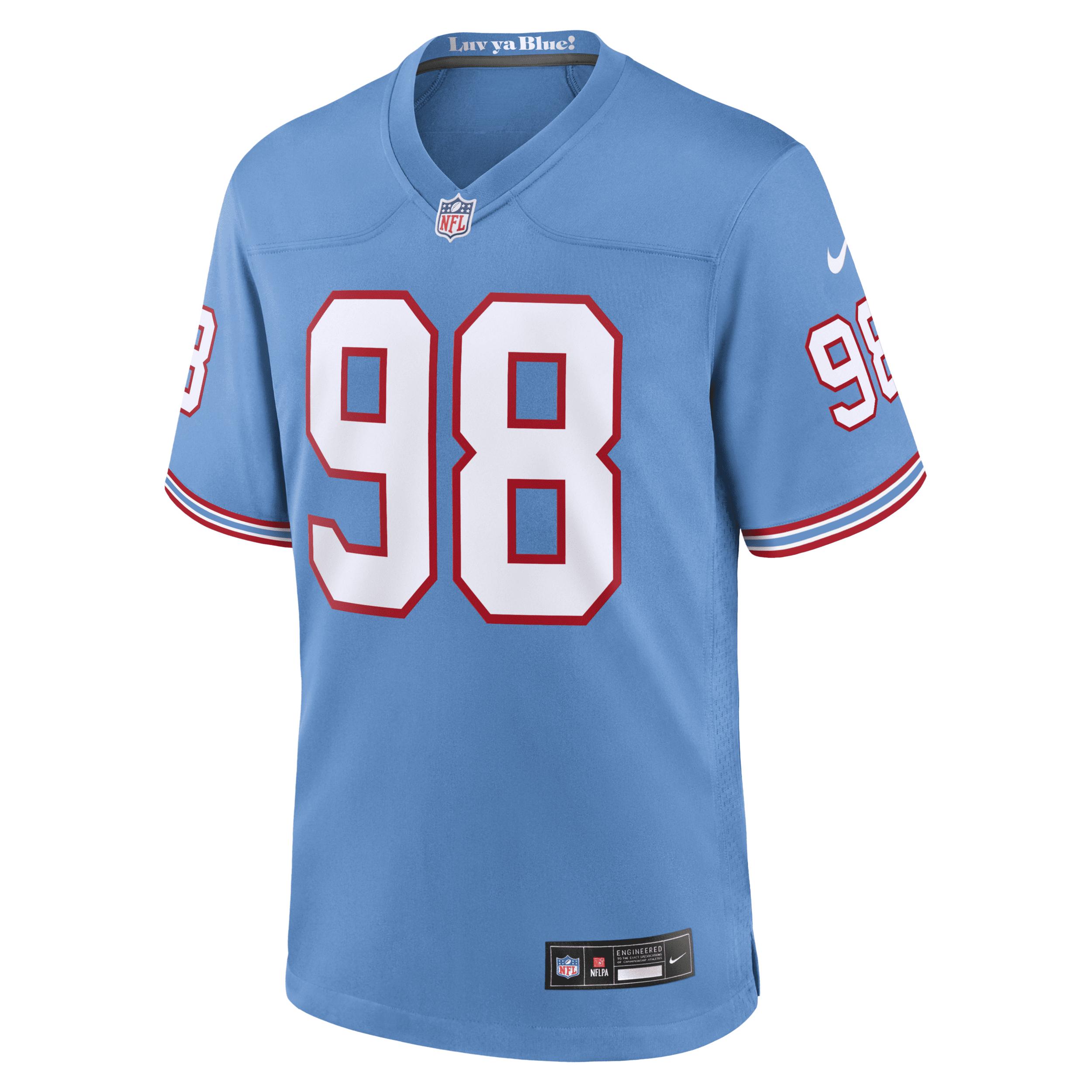 Jeffery Simmons Tennessee Titans Nike Men's NFL Game Football Jersey by NIKE