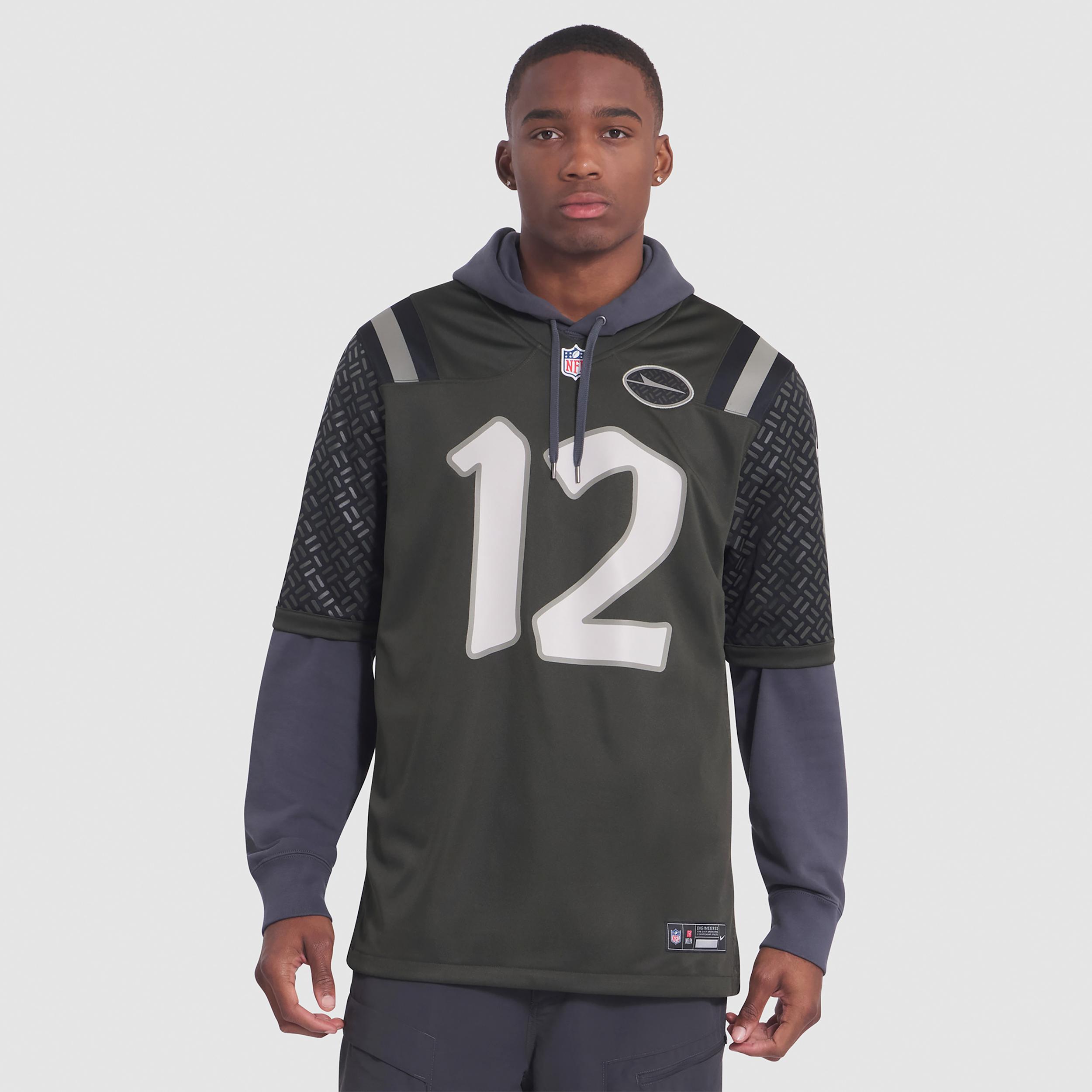 Joe Namath New York Jets Rivalries Collection Menâs Nike Men's NFL Game Jersey by NIKE