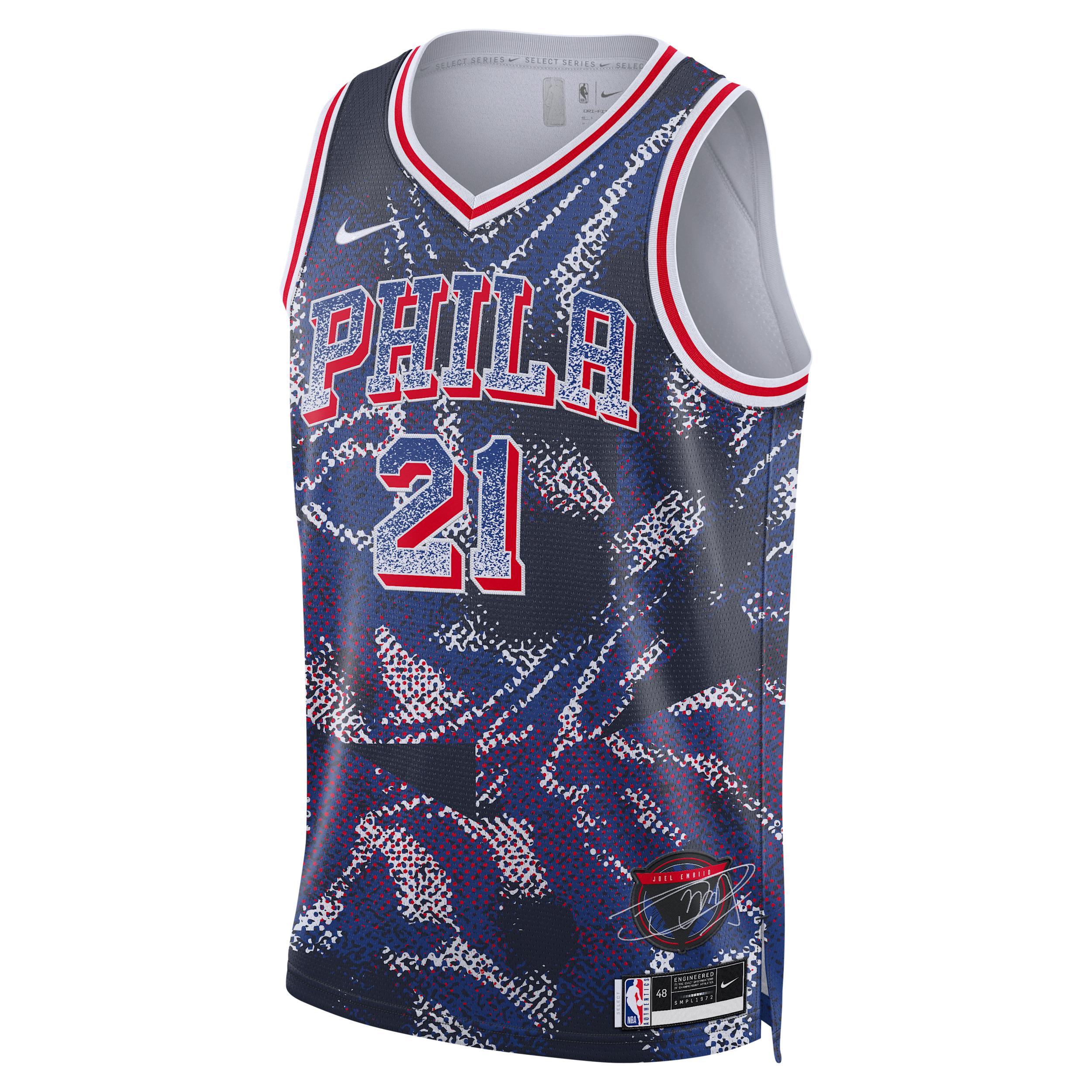 Joel Embiid Philadelphia 76ers 2025/26 Select Series Nike Men's Dri-FIT NBA Swingman Jersey by NIKE