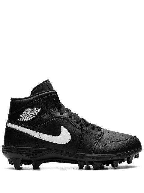 Jordan 1 Mid "Black/White" cleats by NIKE