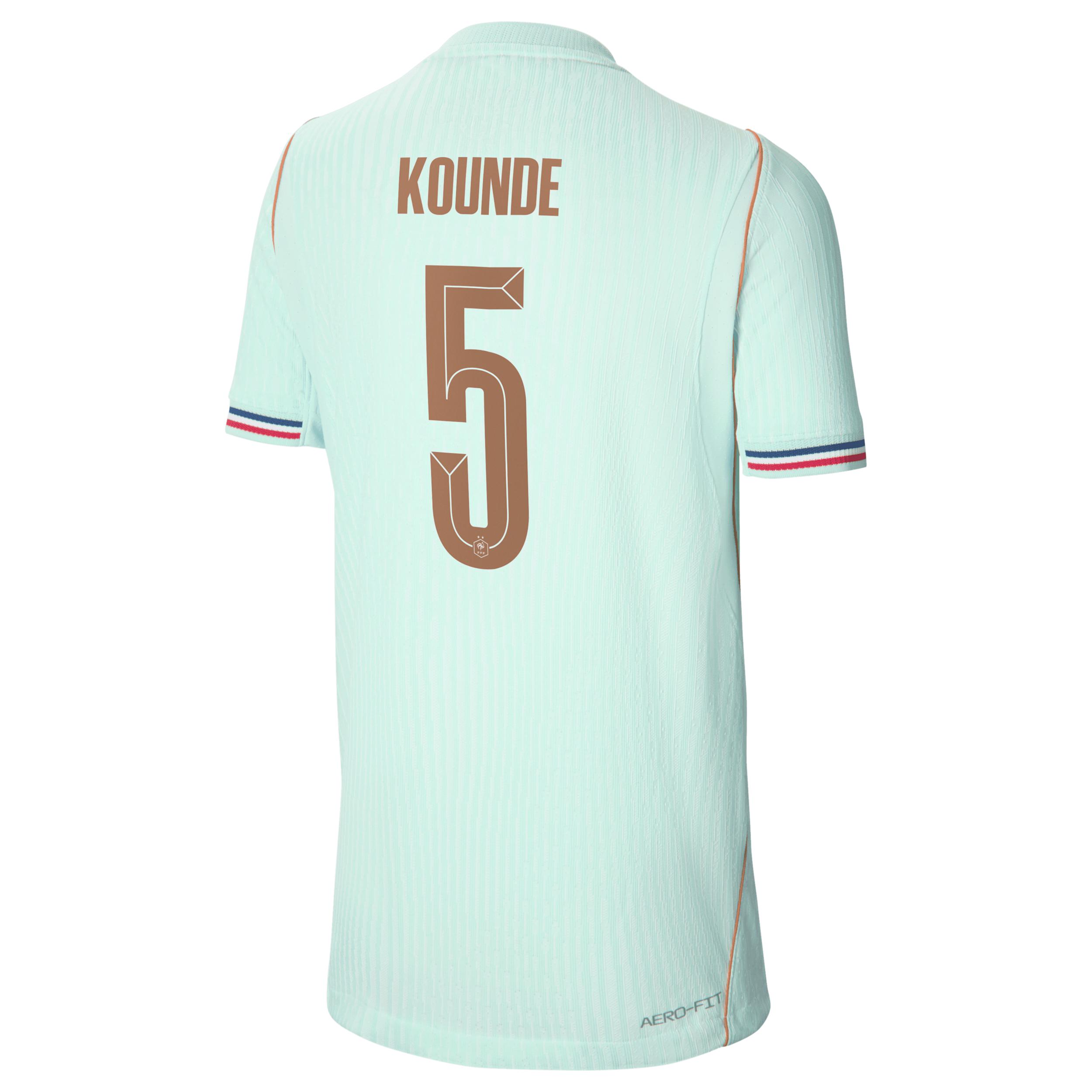 Jules KoundÃ© France National Team 2026 Match Away Big Kids' Nike Dri-FIT ADV Soccer Jersey by NIKE