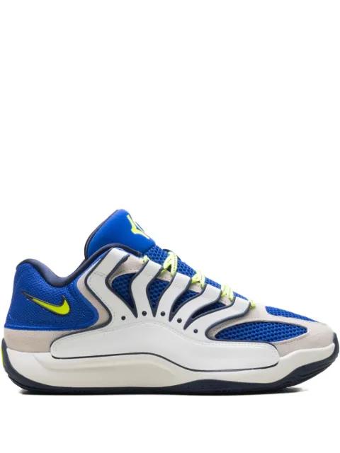 KD 18 'Hyper Royal/Neon Yellow Sail' sneakers by NIKE