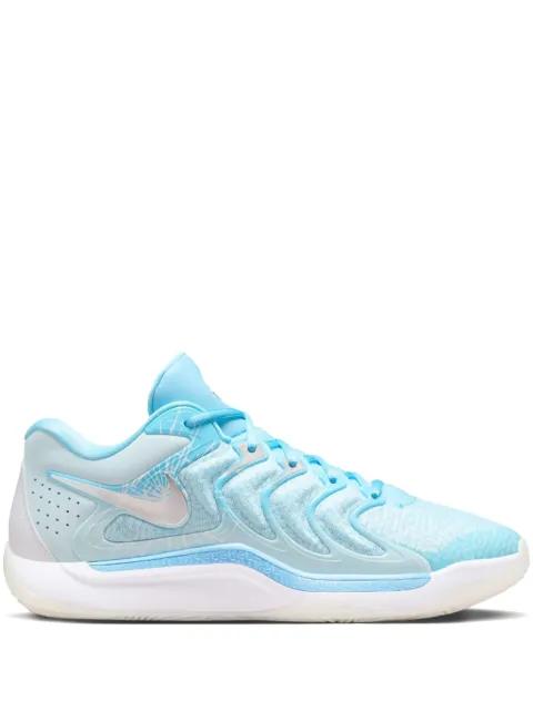KD17 "Christmas - Aquarius Blue/Glacier Blue/Metallic Silver" sneakers by NIKE