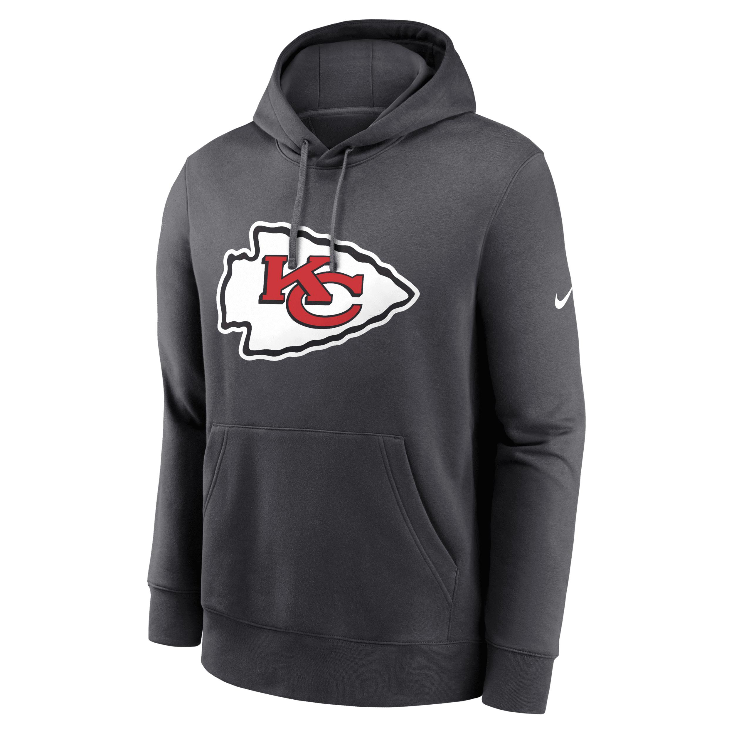 Kansas City Chiefs Club Logo Nike Men's NFL Pullover Hoodie by NIKE
