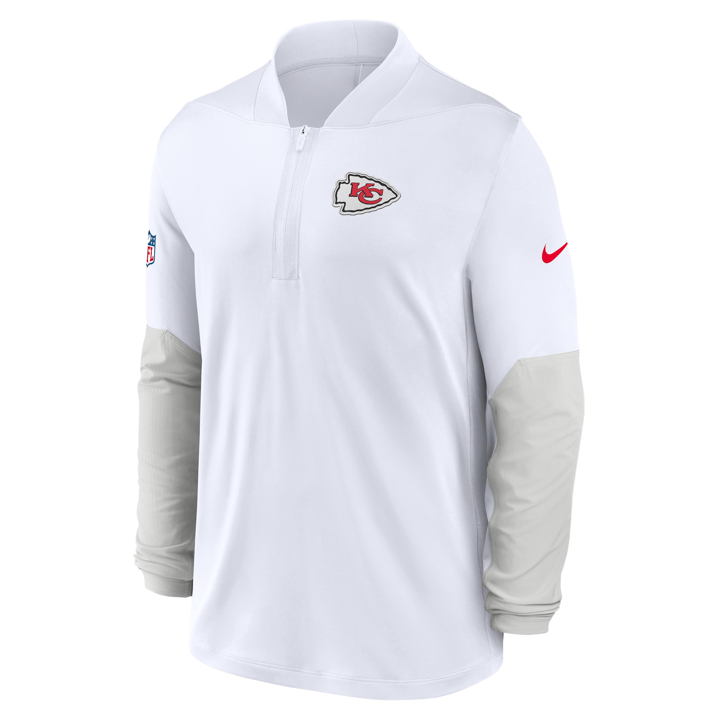 Kansas City Chiefs Feel The Pressure Nike Men's Dri-FIT NFL 1/2-Zip Top by NIKE