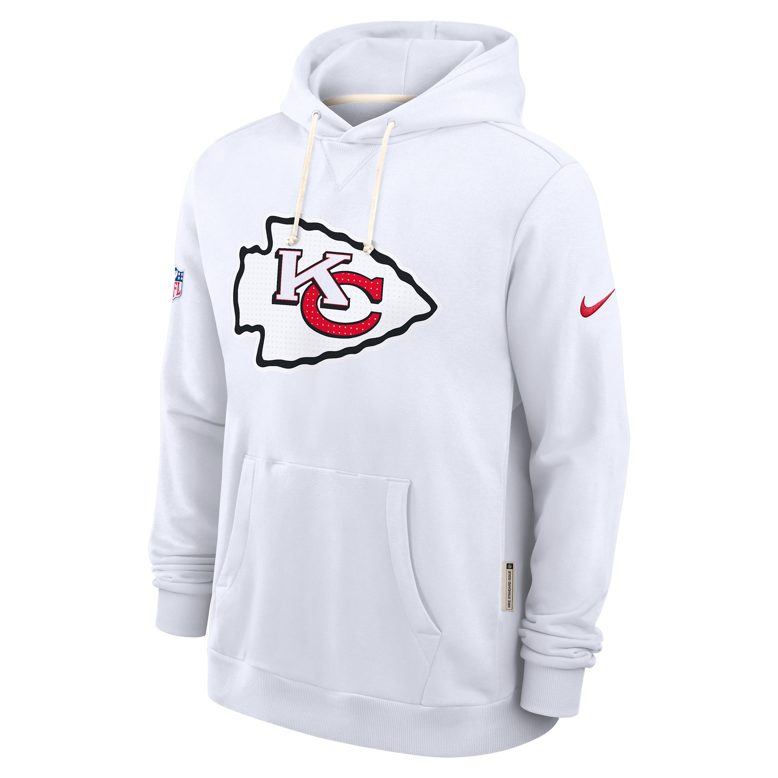Kansas City Chiefs Initial Home Sideline Nike Men's Dri-FIT NFL Pullover Hoodie by NIKE