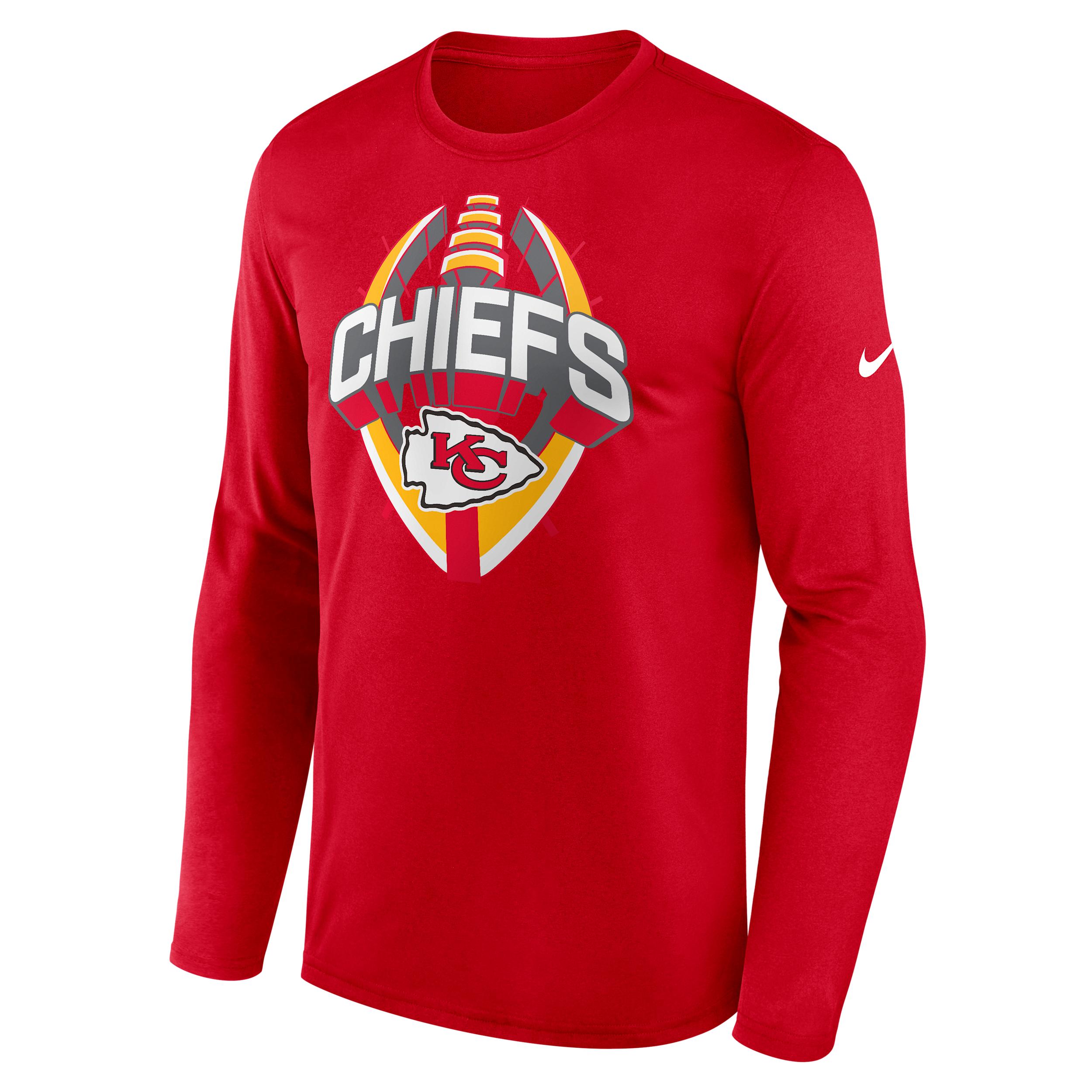 Kansas City Chiefs Legend Icon Nike Men's Dri-FIT NFL Long-Sleeve T-Shirt by NIKE
