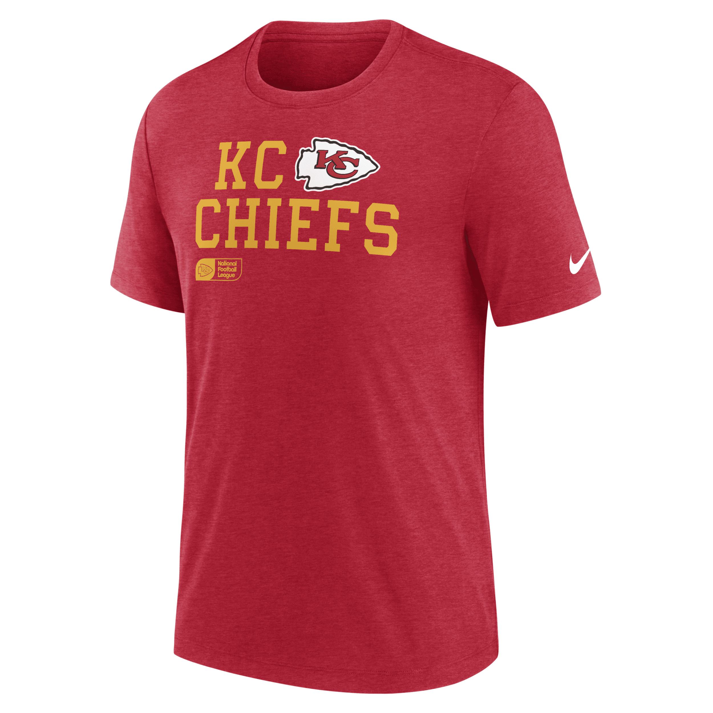 Kansas City Chiefs Overlap Lockup Nike Men's NFL T-Shirt by NIKE