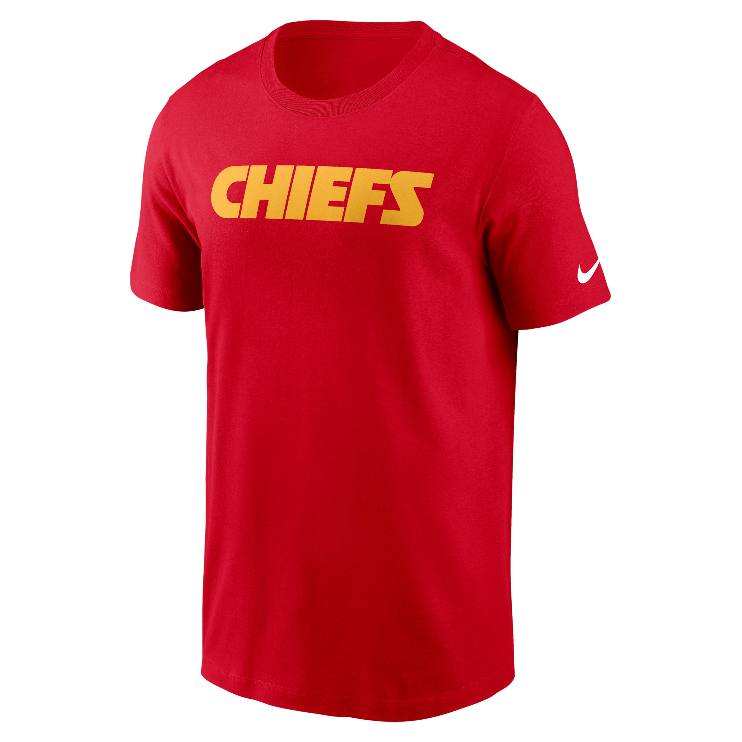 Kansas City Chiefs Primetime Wordmark Essential Nike Men's NFL T-Shirt by NIKE