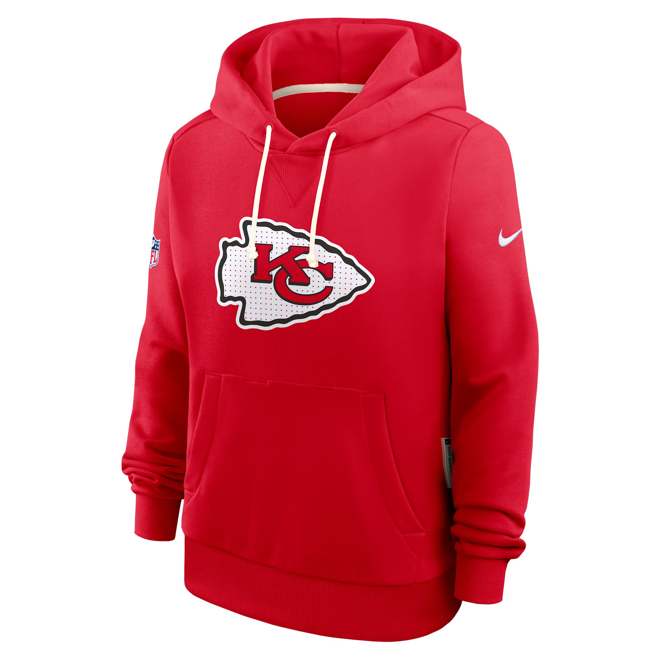 Kansas City Chiefs Sideline Nike Women's Dri-FIT NFL Pullover Hoodie by NIKE