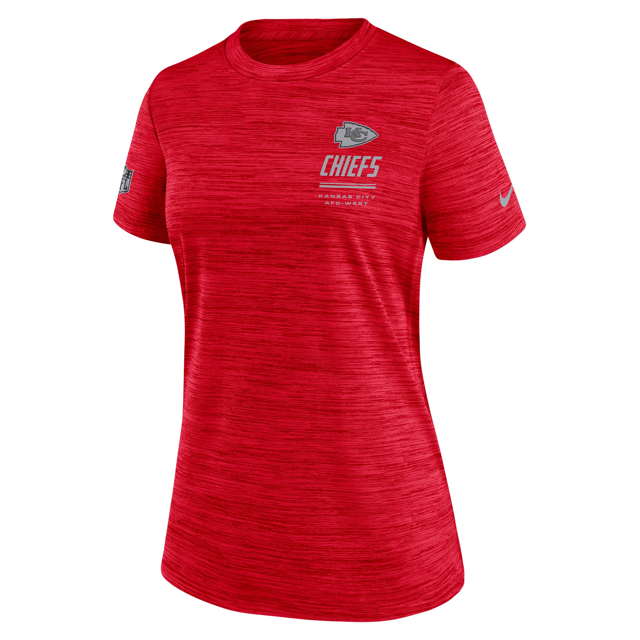 Kansas City Chiefs Sideline Velocity Nike Women's Dri-FIT NFL T-Shirt by NIKE