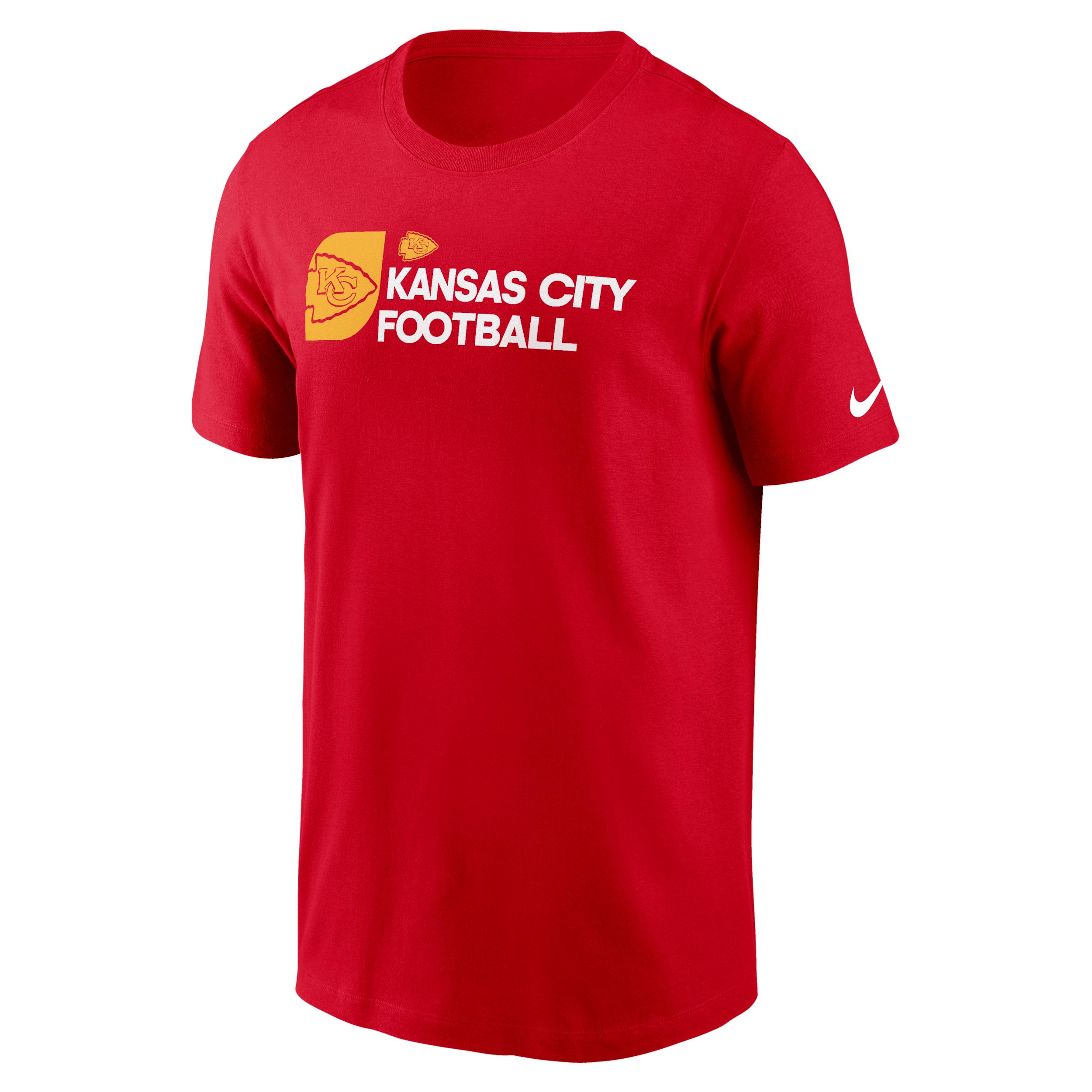 Kansas City Chiefs Team Outline Essential T-Shirt Nike Men's NFL T-Shirt by NIKE