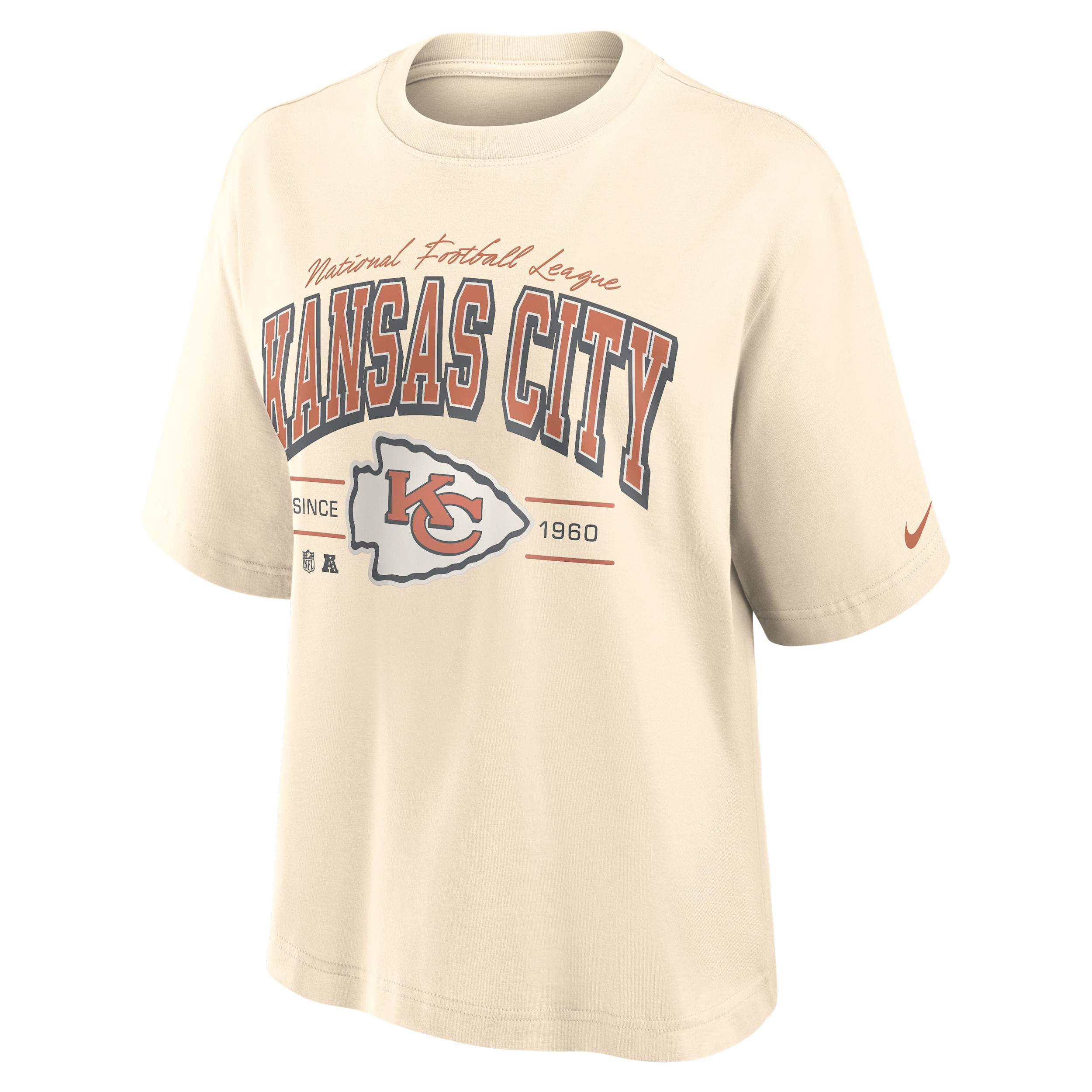 Kansas City Chiefs Vintage Mod Boxy Nike Women's NFL T-Shirt by NIKE