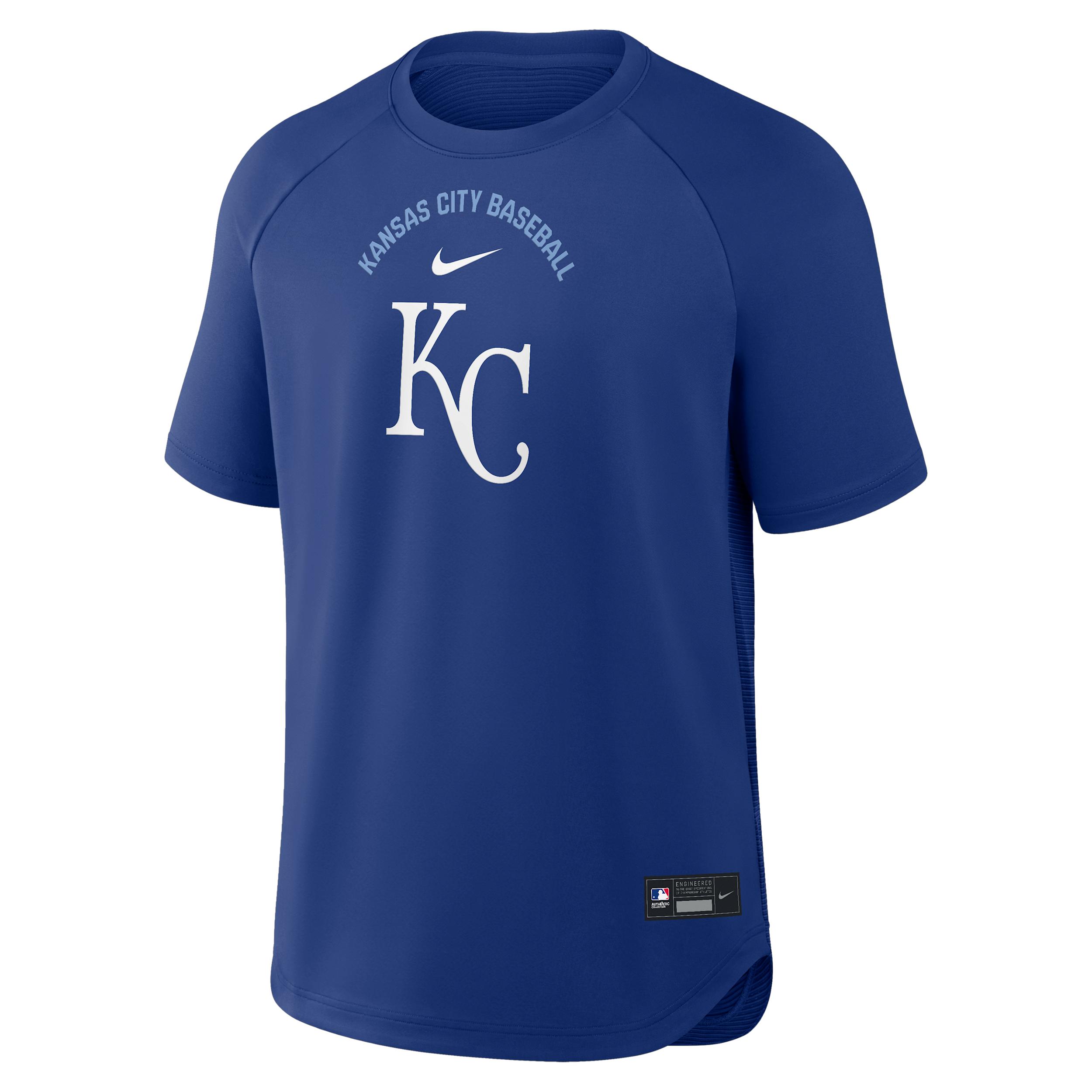 Kansas City Royals Authentic Collection Batting Practice Pregame Nike Men's Dri-FIT MLB Top by NIKE